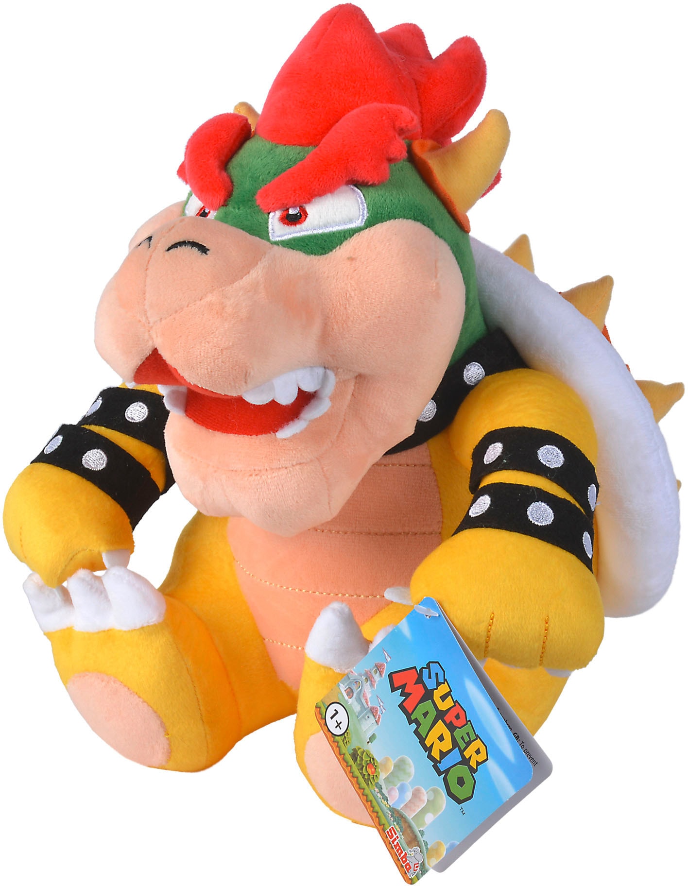 Simba 109231532 Super Mario Bowser, 27 cm Plush Figure, Suitable from The  First Months of Life