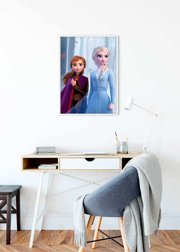 Komar Bild »Frozen Sisters in the Wood«, Disney, (1 St.), Wandbild zur Dekoration im Kinderzimmer - ohne Rahmen
