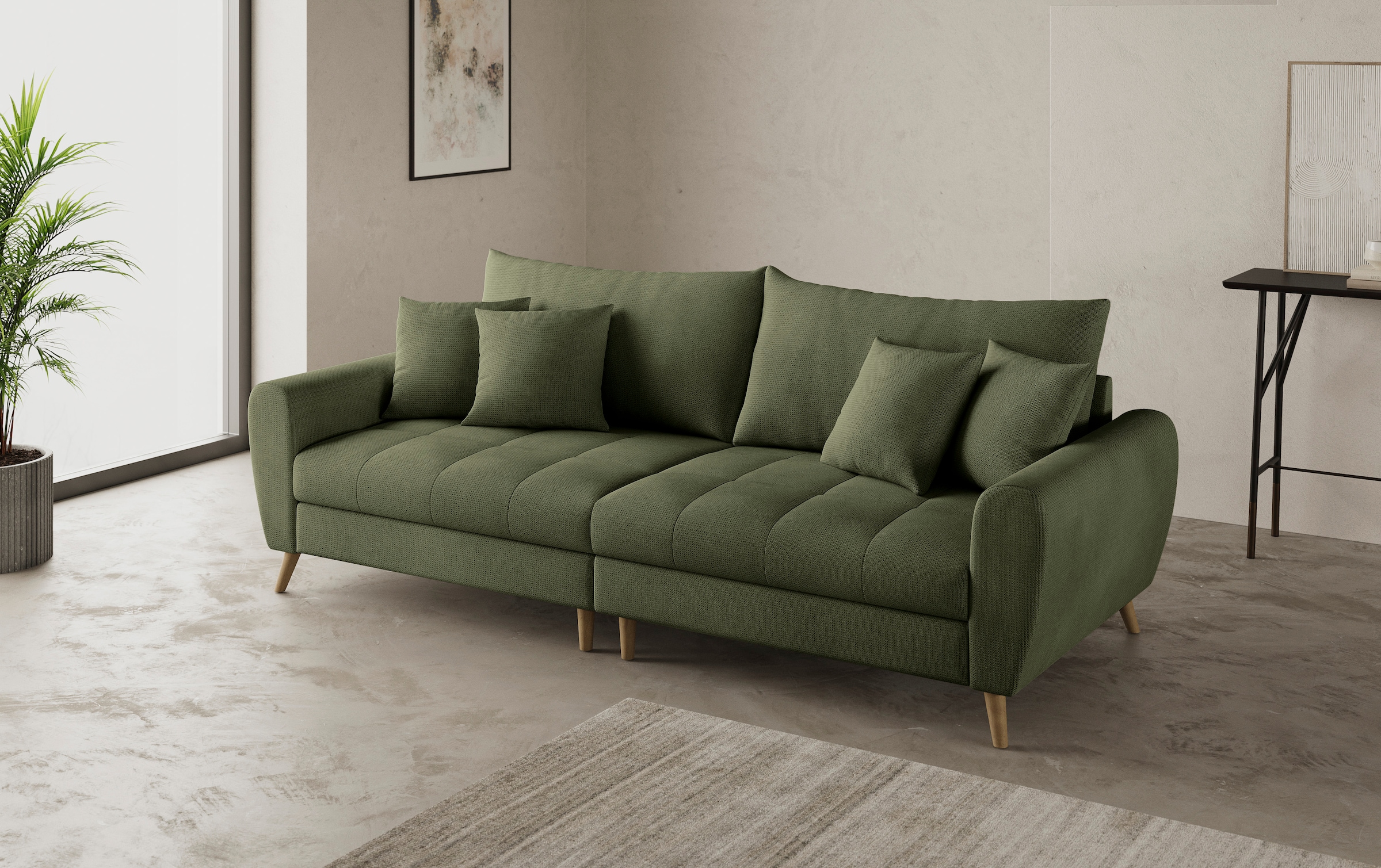 Mr. Couch Big-Sofa »Blackburn II«, Wahlweise mit Kaltschaumpolsterung bis 140 kg belastbar