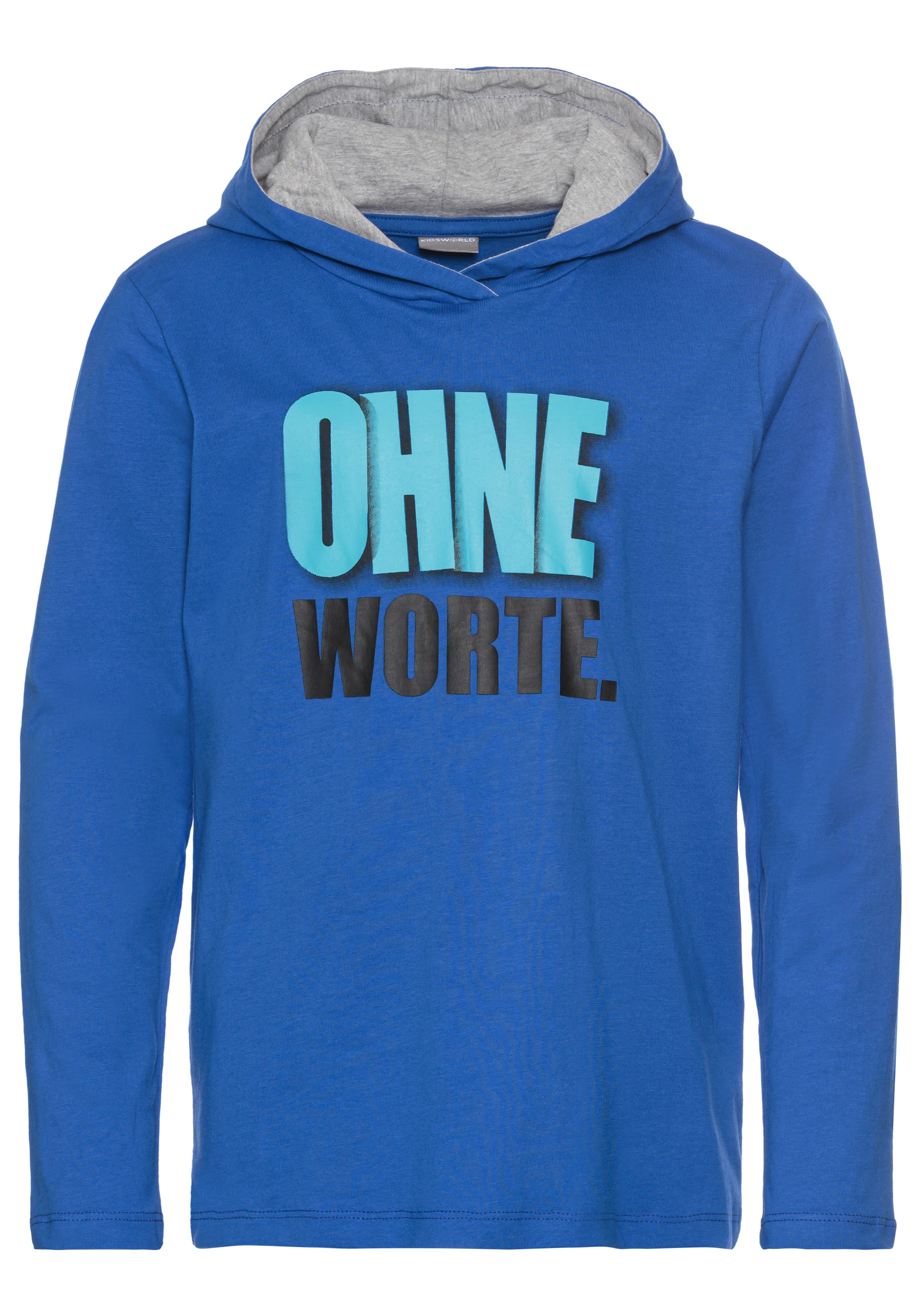 KIDSWORLD Kapuzenshirt »OHNE Worte!« , cooler Spruch