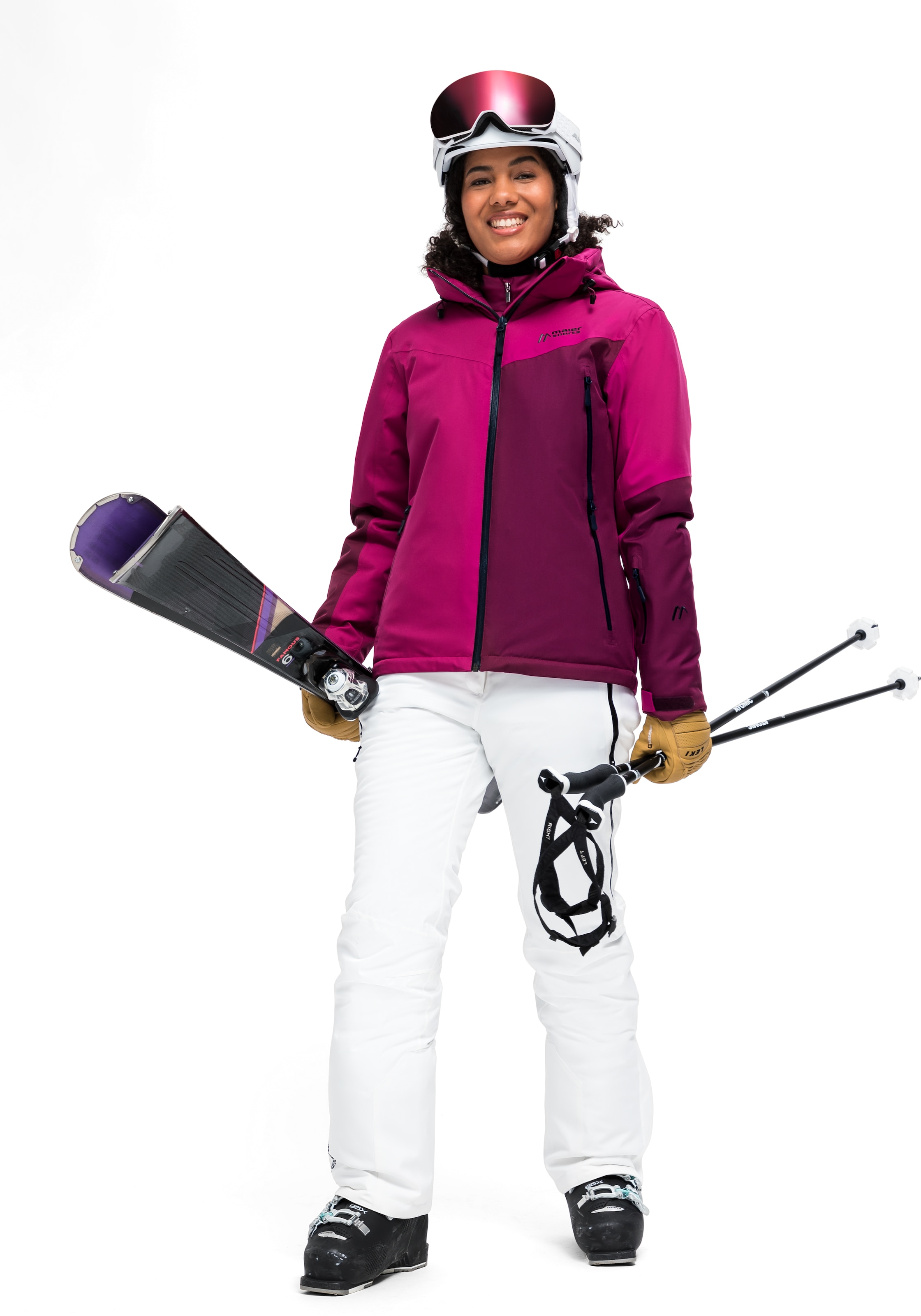 Maier Sports Ski-Jacke, wasserdichte ♕ »Nuria«, Skijacke bei Winterjacke winddichte Damen atmungsaktive und