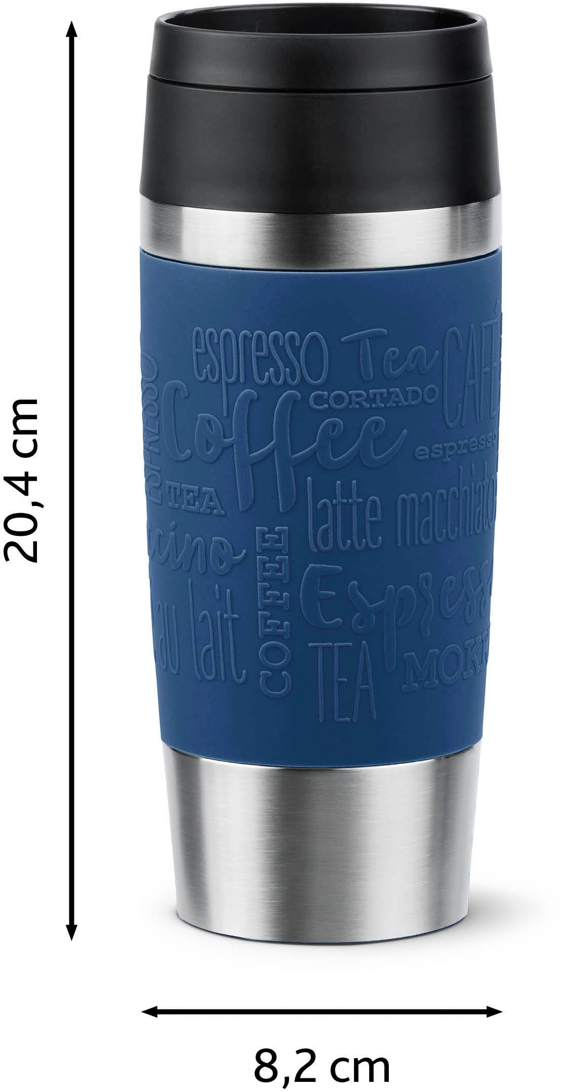 Emsa Thermobecher »Travel Mug Classic, mit 360°-Trinköffnung«, 4h heiß, 8h kalt - 360 ml / 6h heiß, 12h kalt - 500 ml, 100% dicht