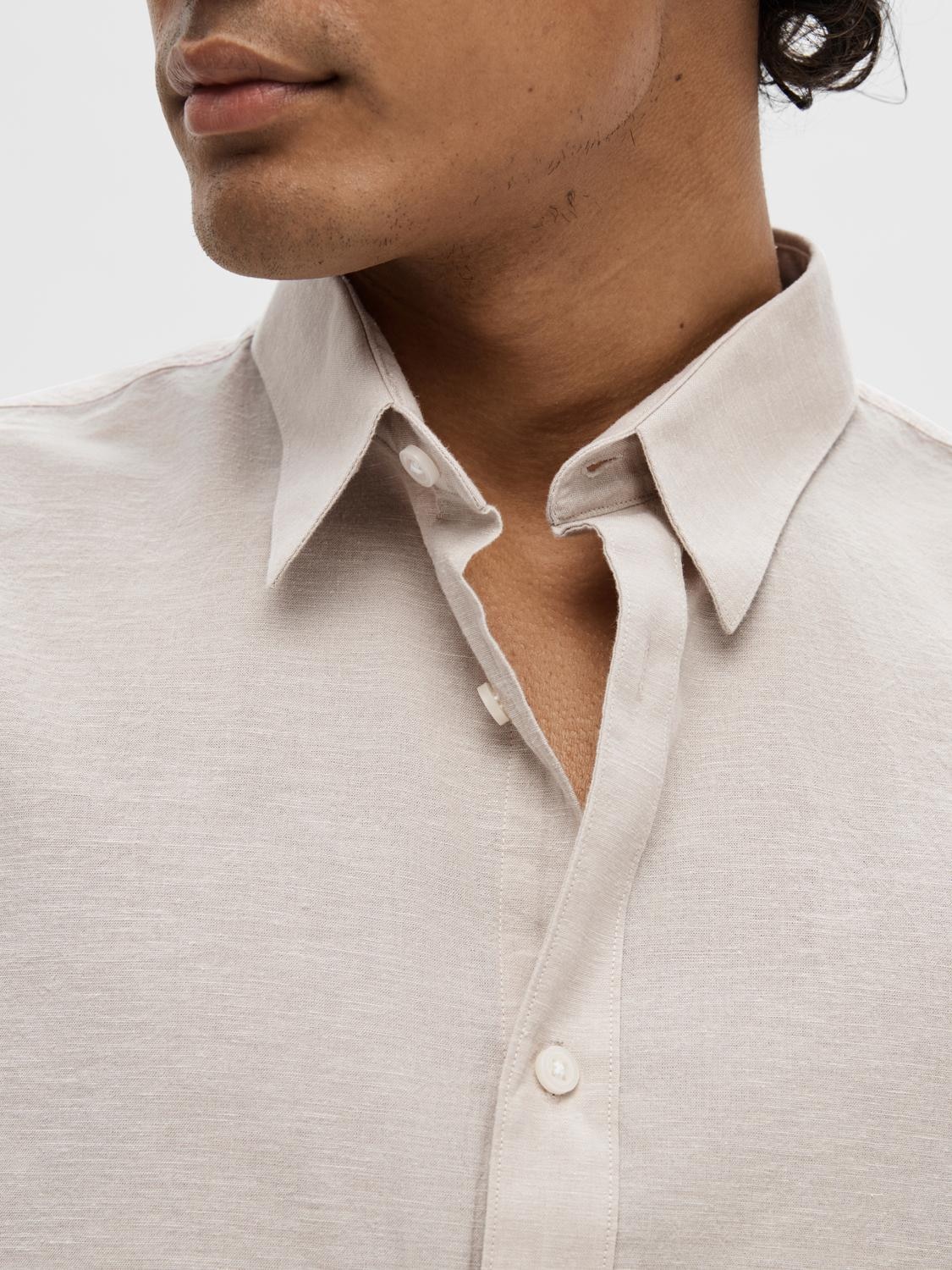 SELECTED HOMME Leinenhemd »NEW-LINEN SHIRT«, unifarben