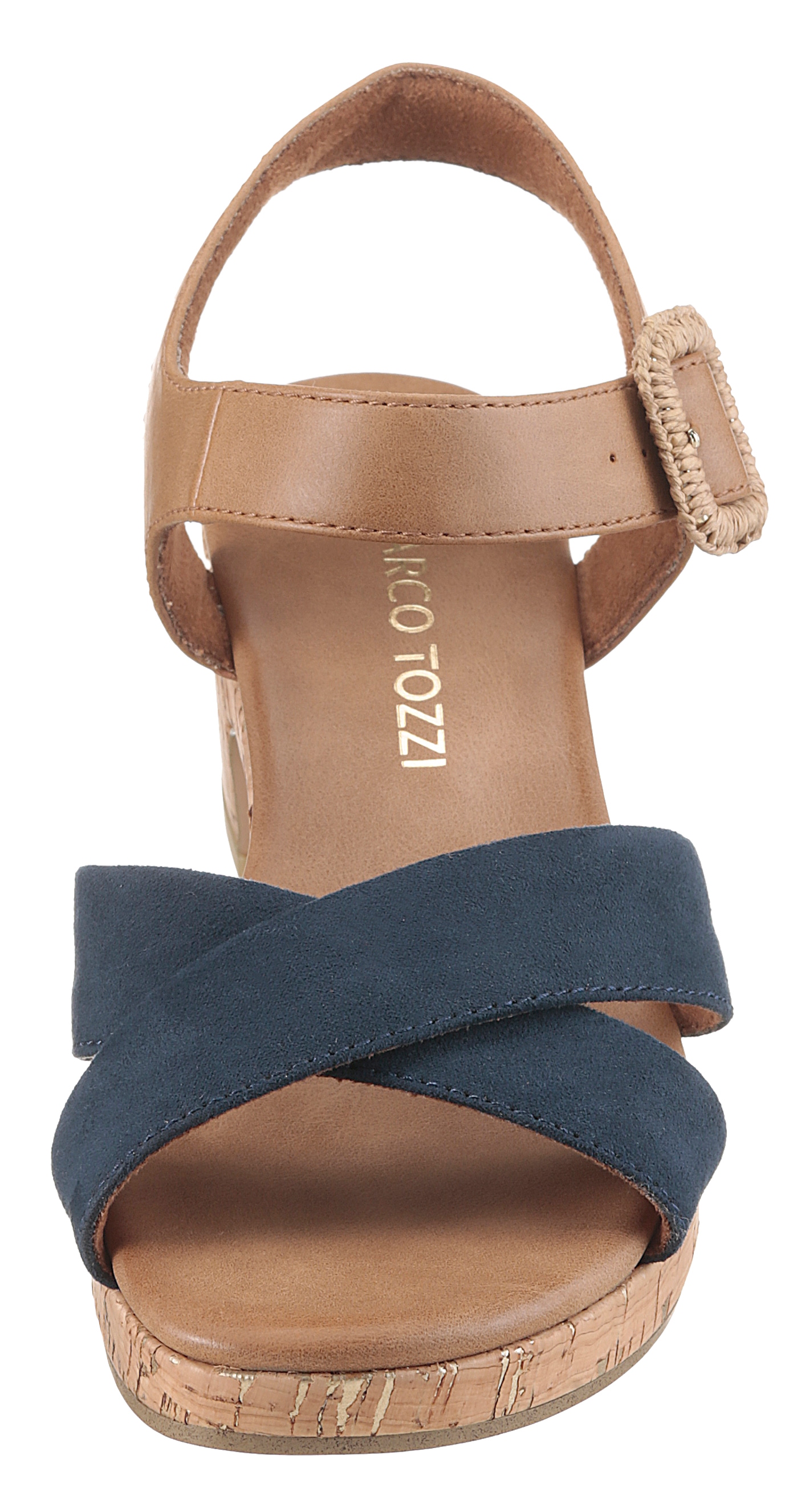 MARCO TOZZI Sandalette  , Blockabsatz, Plateau, Sommerschuh, Sandale mit Feel Me-Ausstattung