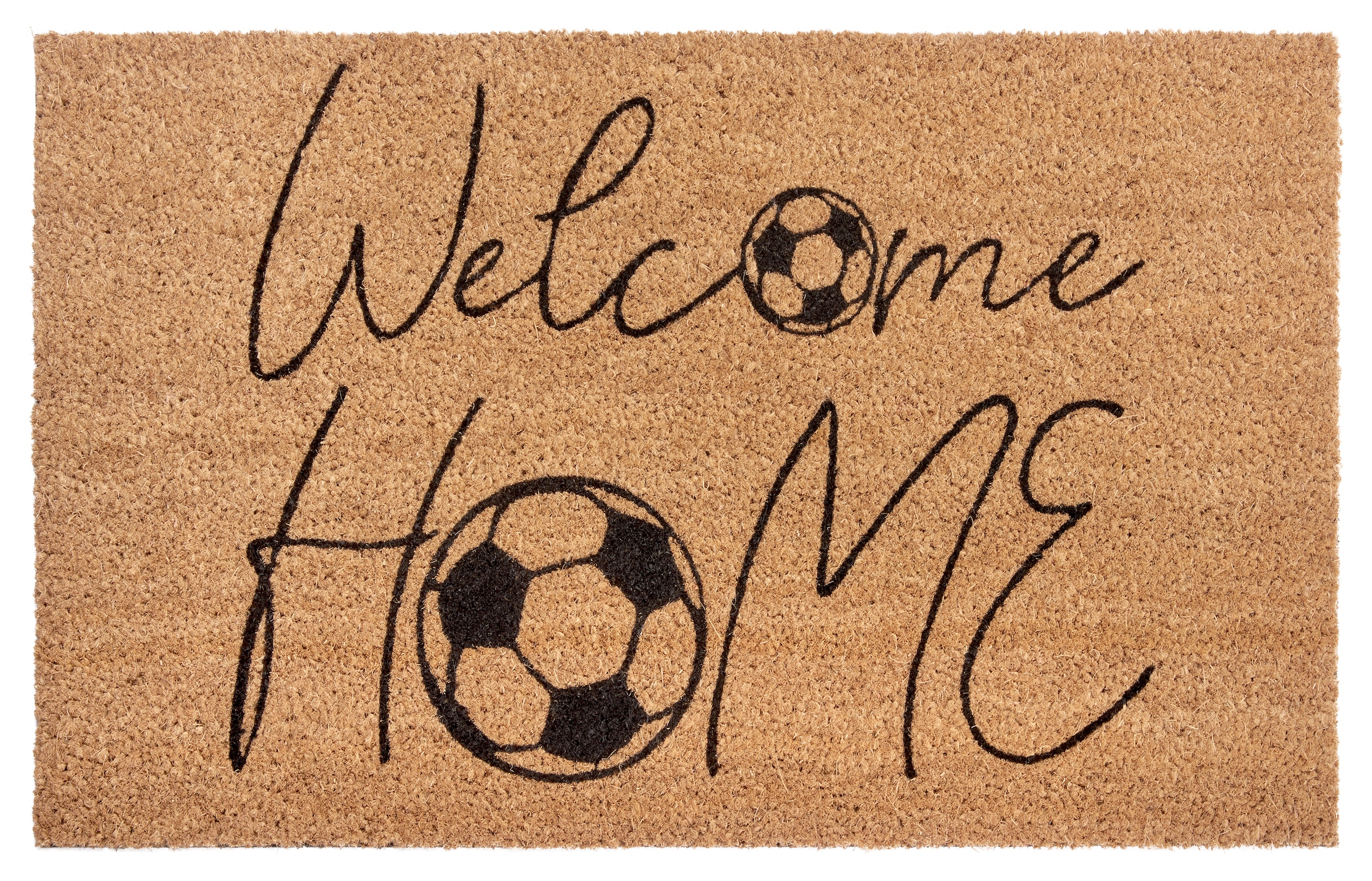 HANSE Home Innen, Flur rechteckig, Schmutzfangmatte, Home Kokos, Kokosmatte, Outdoor, | »Kokos Fußmatte UNIVERSAL Rutschfest, Welcome bestellen Soccer«