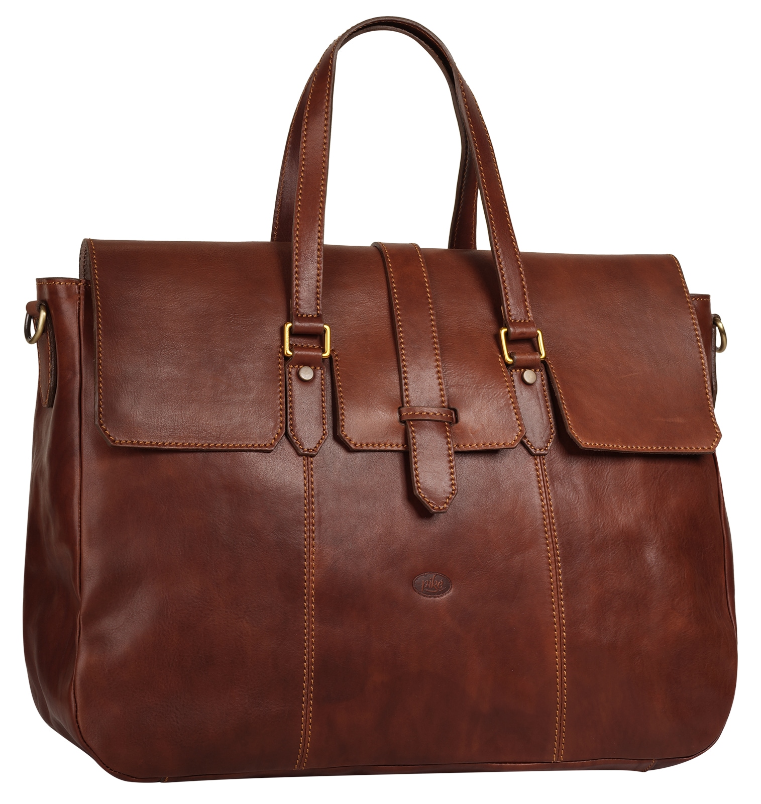 Piké Reisetasche, echt Leder, Made in Italy