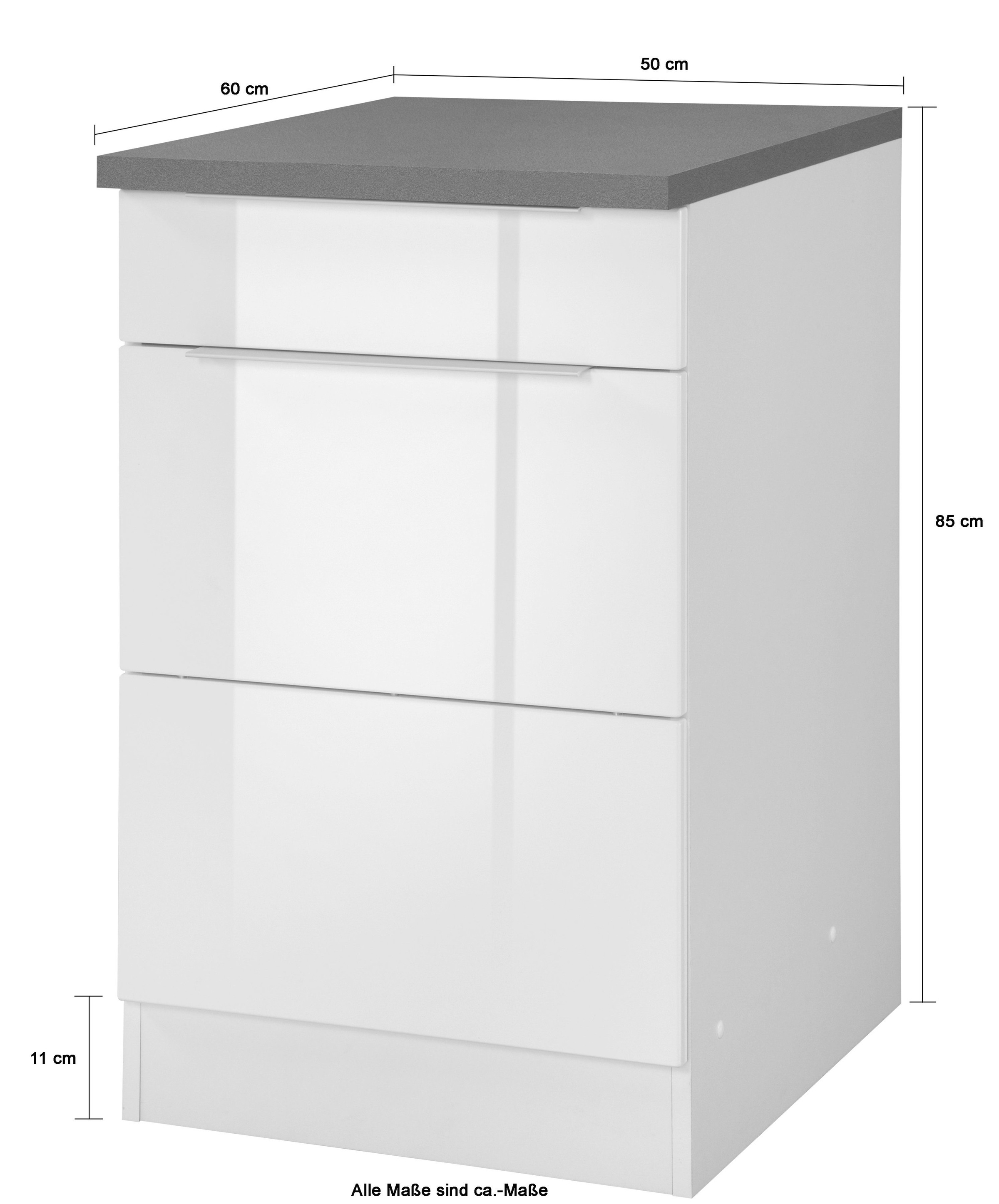 KOCHSTATION Unterschrank »KS-Brindisi«, 50 cm breit