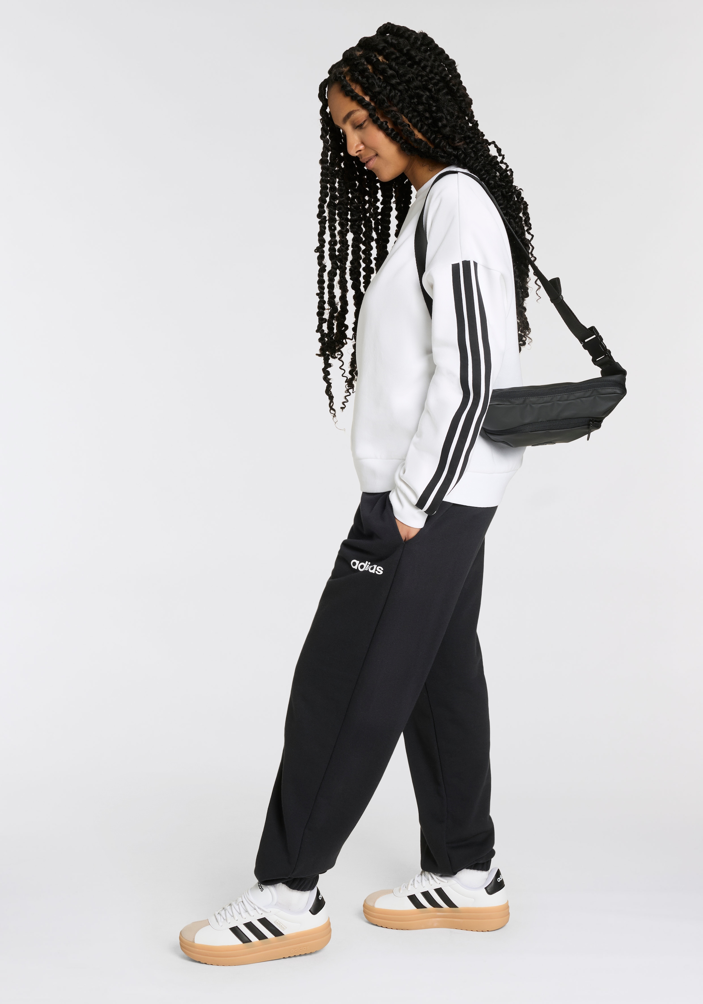 adidas Sportswear Sporthose »W LIN FT CF PT«, (1 tlg.)