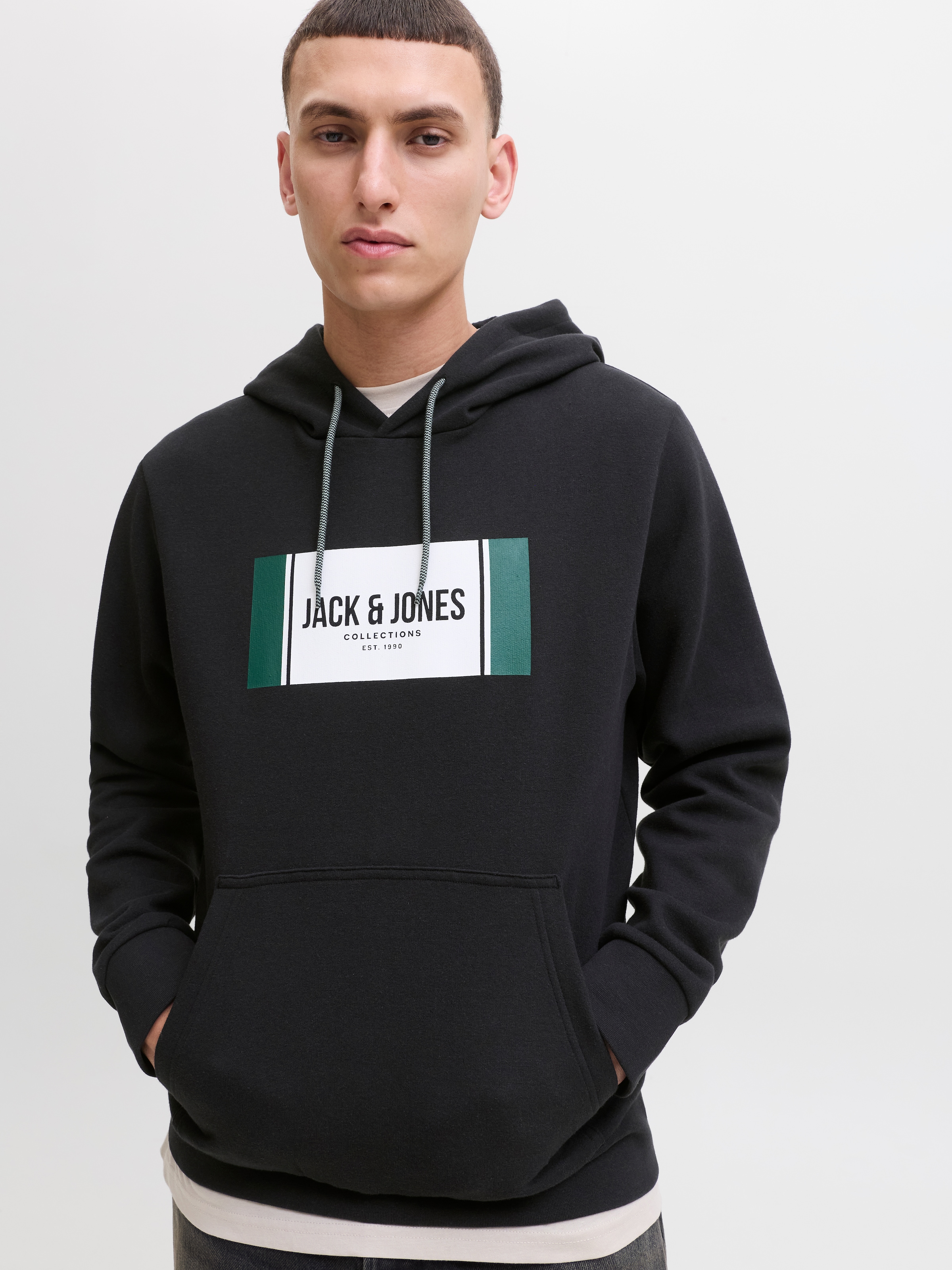 Jack & Jones Kapuzensweatshirt »JJHAYATO SWEAT HOOD BTS«
