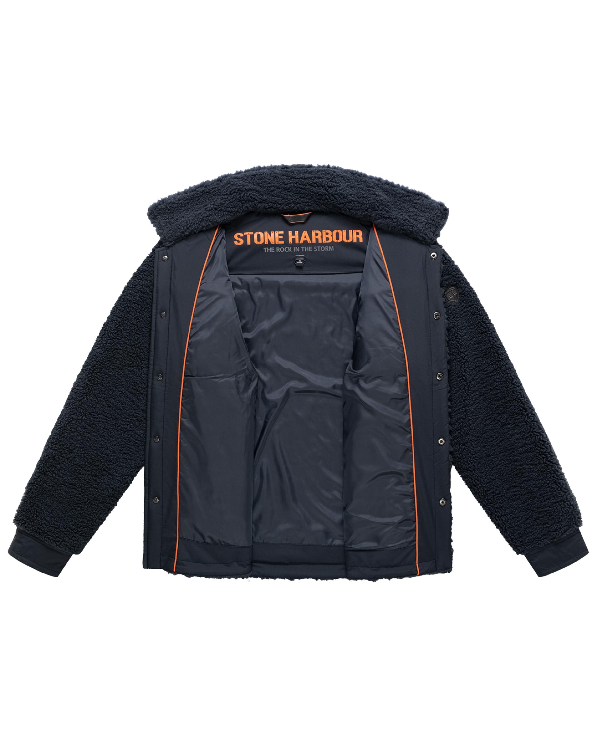 Stone Harbour Fellimitatjacke »Fellimitatjacke Taureek XX« ohne Kapuze Teddy Jacke mit Futter