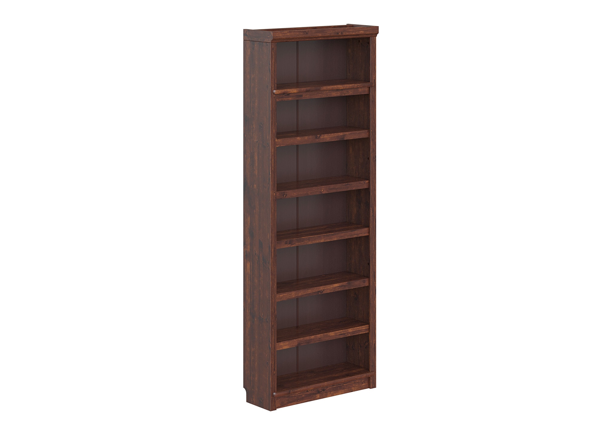 OTTO home Bibliothek »Soeren - 7-tlg. Set: mit 1 Regal B 80 cm., 1 Regal B 40 cm, 1 Eckregal« Set, 7 Stk. tlg. Inkl. 1 Vitrine,2 gerundeten Abschlussregalen und 1 Holzleiter,H220 cm