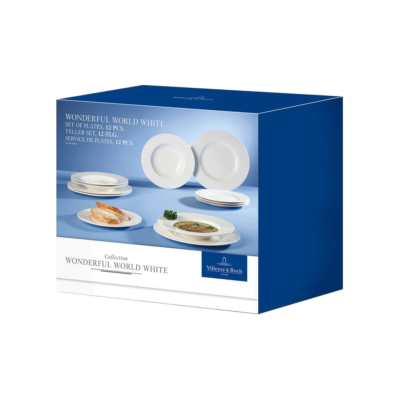 Villeroy & Boch Geschirr-Set »Teller-Set Wonderful World 12er Set weiß«