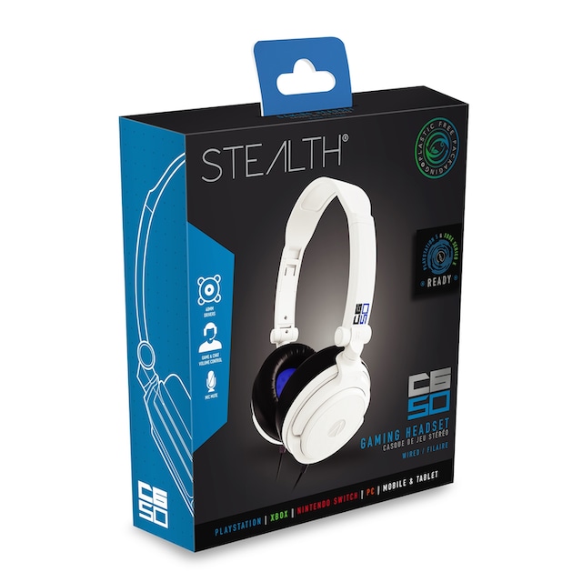 Stealth Stereo-Headset »Multiformat Stereo Gaming Headset C6-50«,  Plastikfreie Verpackung ➥ 3 Jahre XXL Garantie | UNIVERSAL