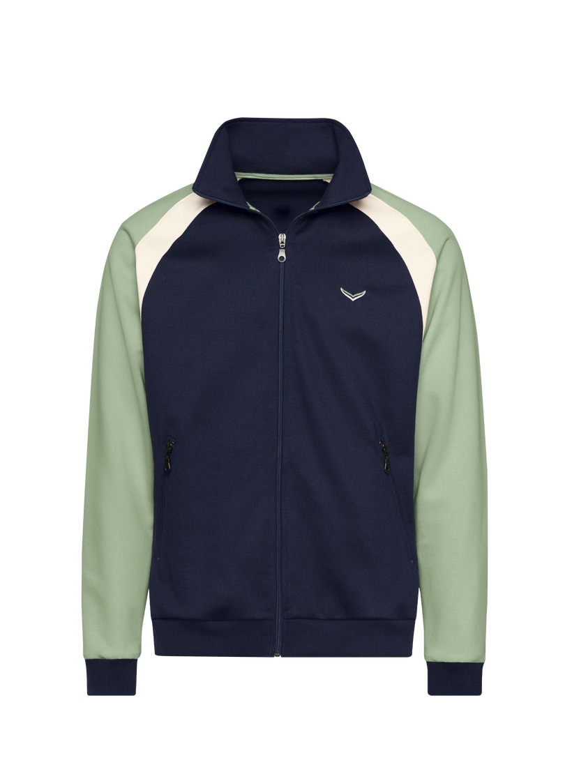 Trigema Trainingsjacke »TRIGEMA Sweatjacke mit Stehkragen«, (1 St.)