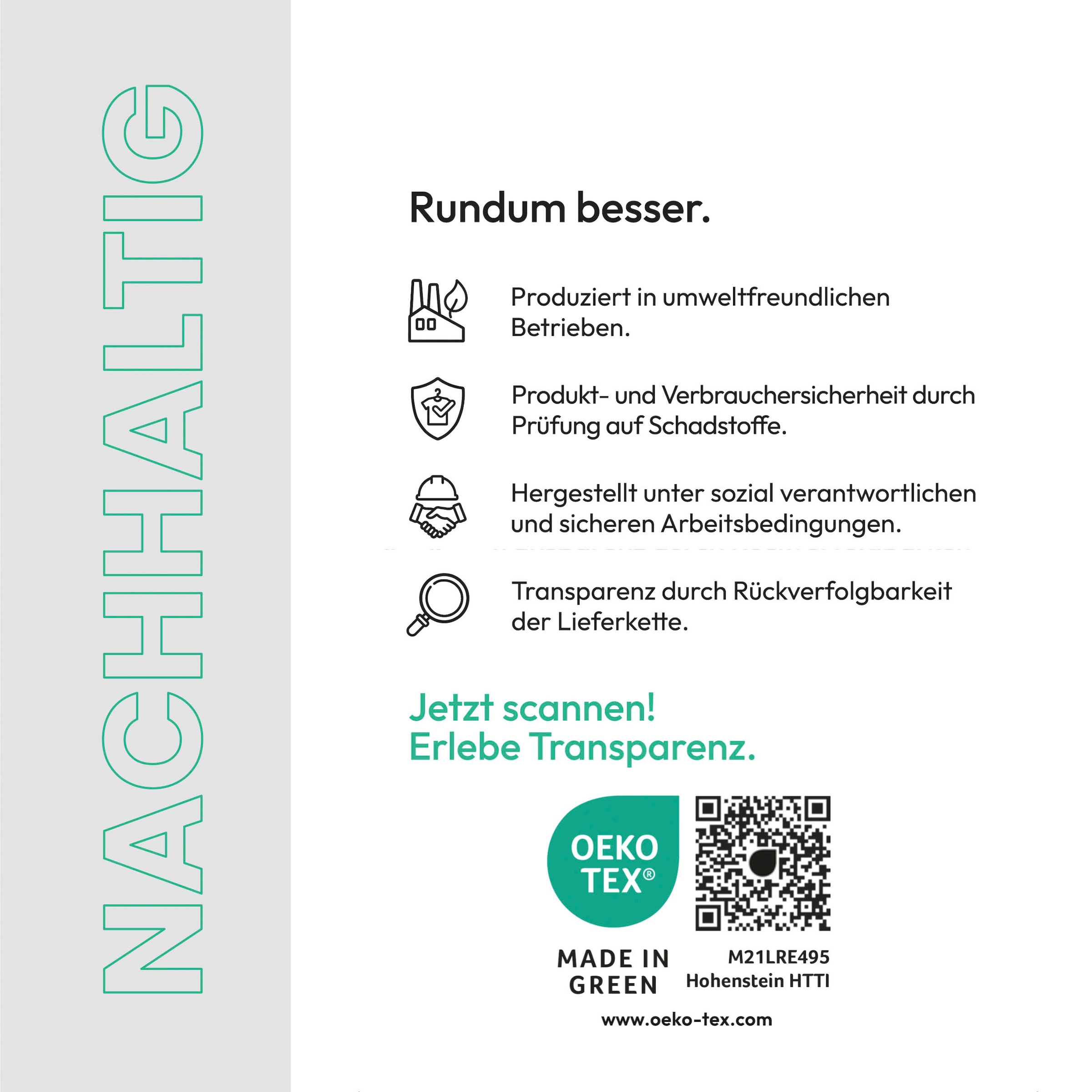 Schiesser Wendebettwäsche »Nahla aus weicher Baumwolle mit modernem Grafikprint«, (2 tlg.), MADE IN GREEN by OEKO-TEX®-zertifiziert