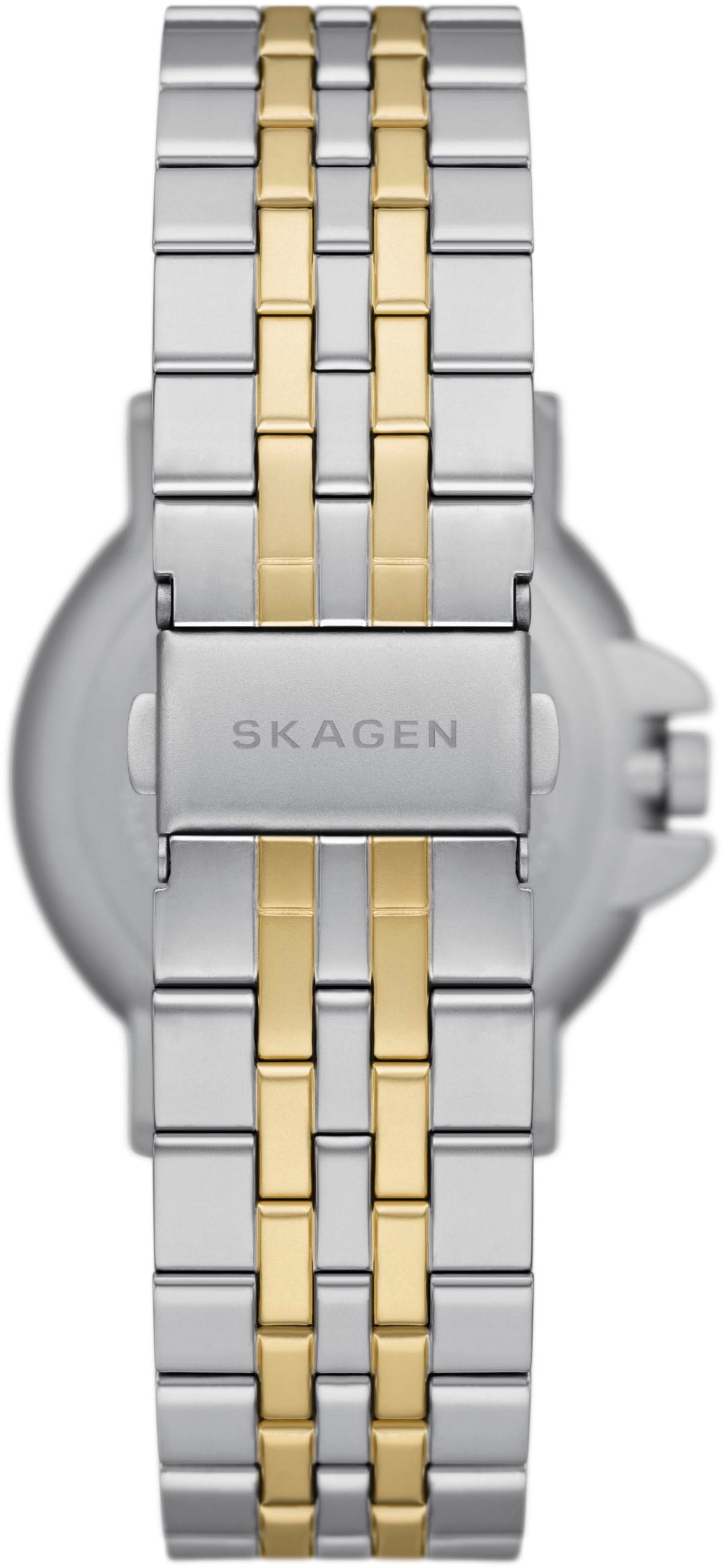 Skagen Quarzuhr »SIGNATUR SPORT«, Armbanduhr, Herrenuhr, Datum, analog, Edelstahlarmband