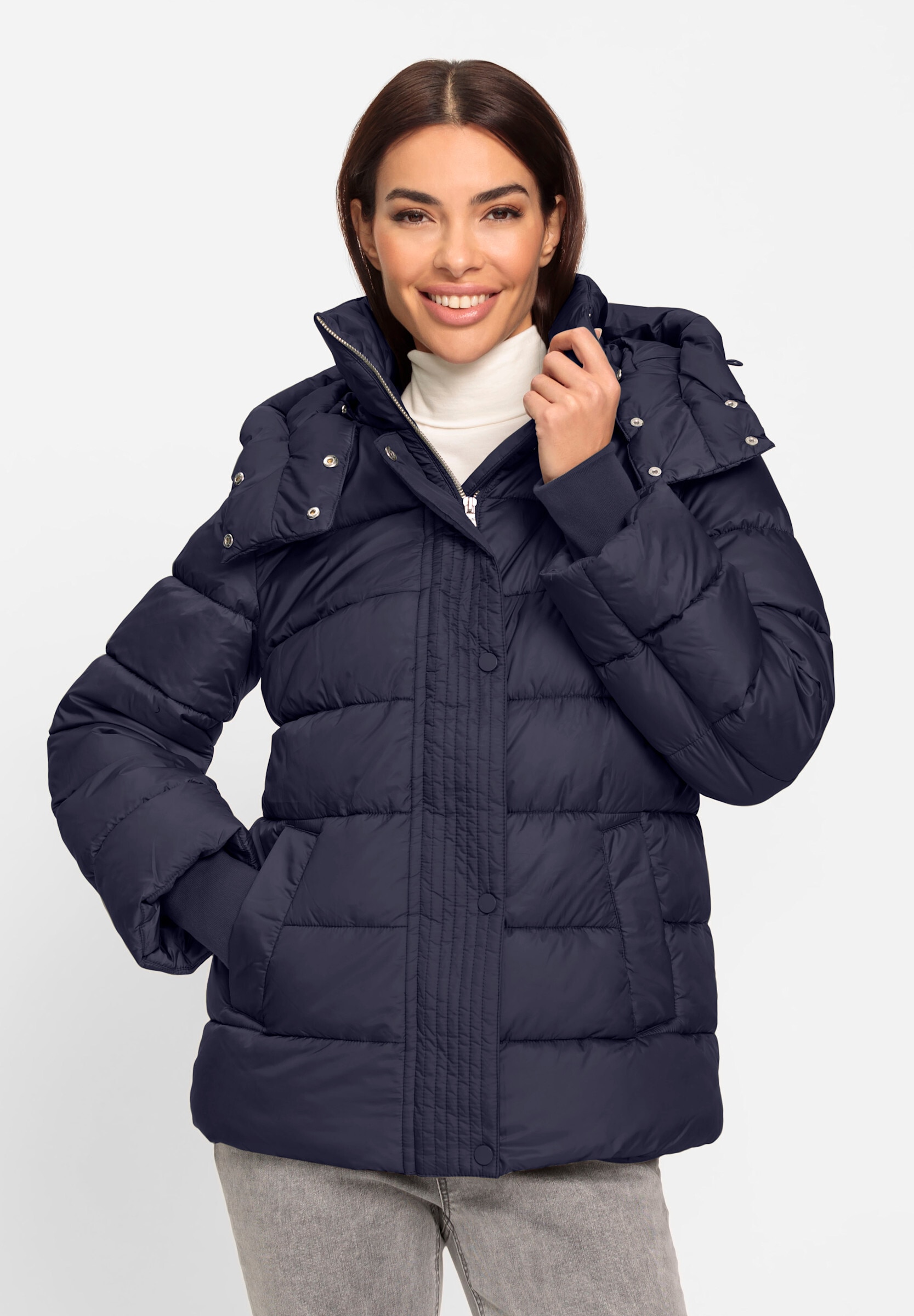 heine Steppjacke »Jacke Steppjacke mit abnehmbarer Kapuze« Abnehmbare Kapuze
