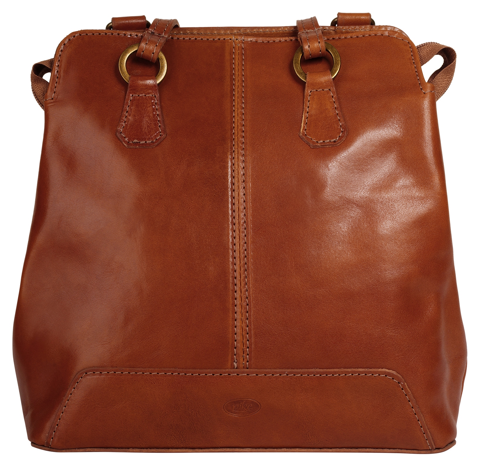 Piké Cityrucksack "PIKÉ Damen echt Leder, Made in Italy" echt Leder, Made in Italy