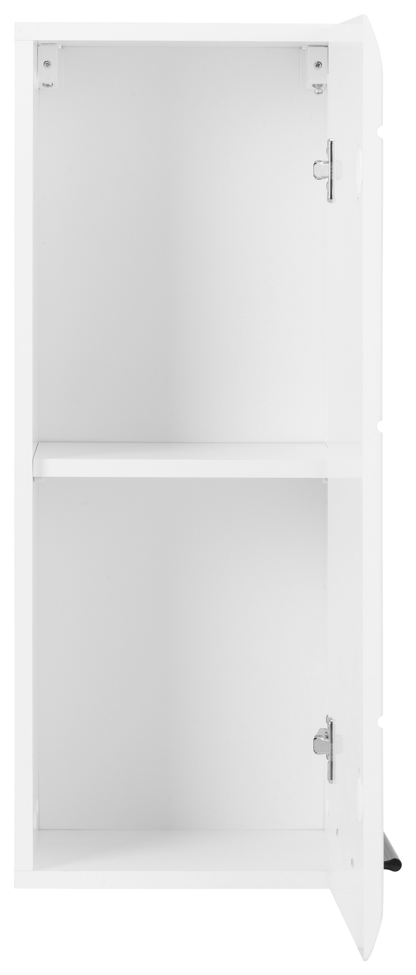 INOSIGN Hängeschrank »Sovana«, Badezimmerschrank mit 2 Fächern in Weiß - Maße (B/T/H) 30/24/77 cm
