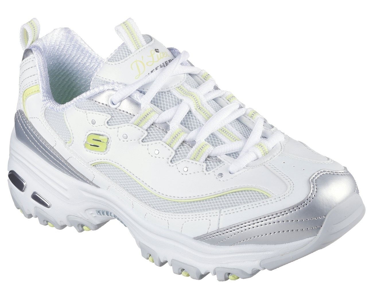 Skechers Sneaker »D'LITES-CHROMATIC«, Plateausneaker, Schnürschuh mit Metallic Einsätzen
