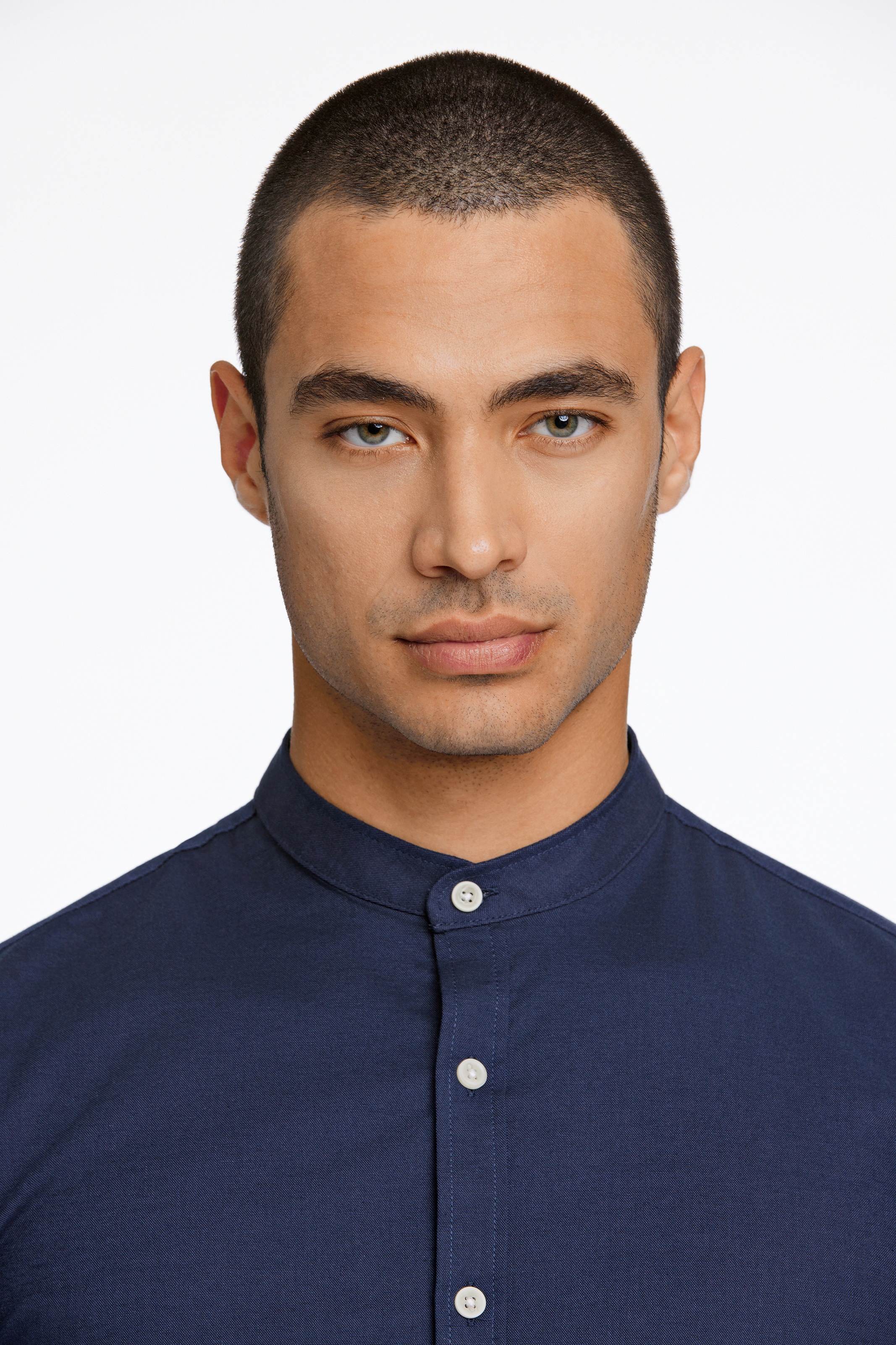 LINDBERGH Langarmhemd mit Stehkagen