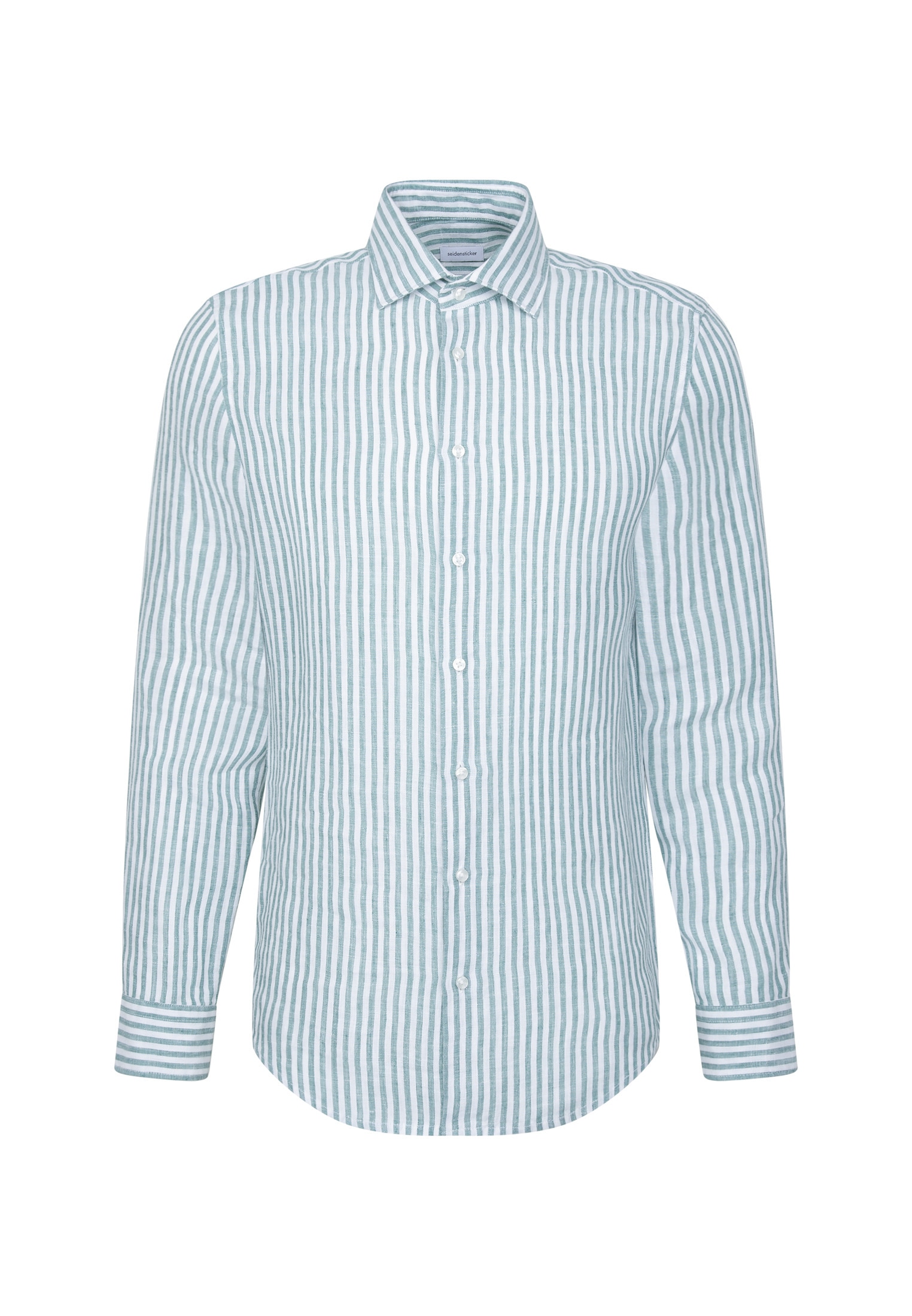 seidensticker Leinenhemd »Schwarze Rose« Slim 1/1 Kentkragen Gestreift