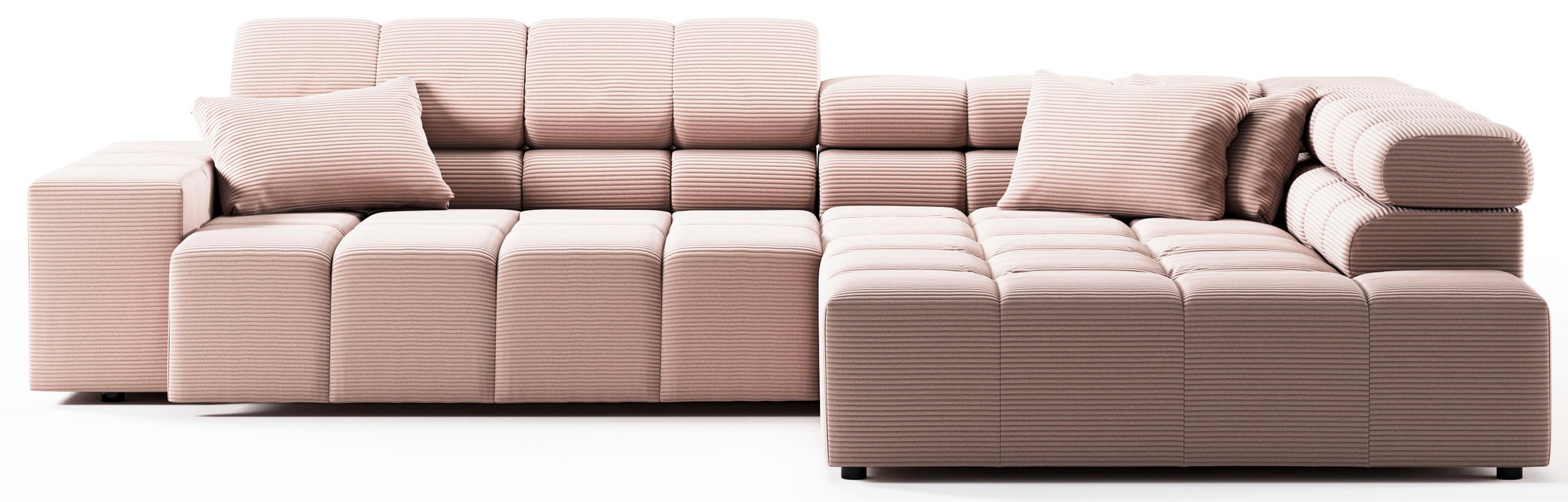 INOSIGN Ecksofa »Ancona incl. Kopfteilverstellung, Breite 319cm, L-Form«, wahlweise motorische Sitztiefenverstellung, auch in Cord + Easy Care