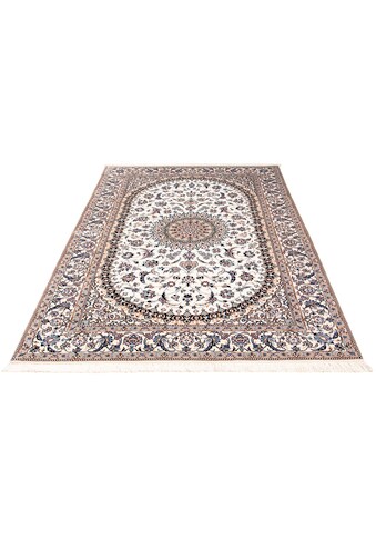 Orientteppich »Perser - Nain - Premium - 204 x 129 cm - beige«, rechteckig