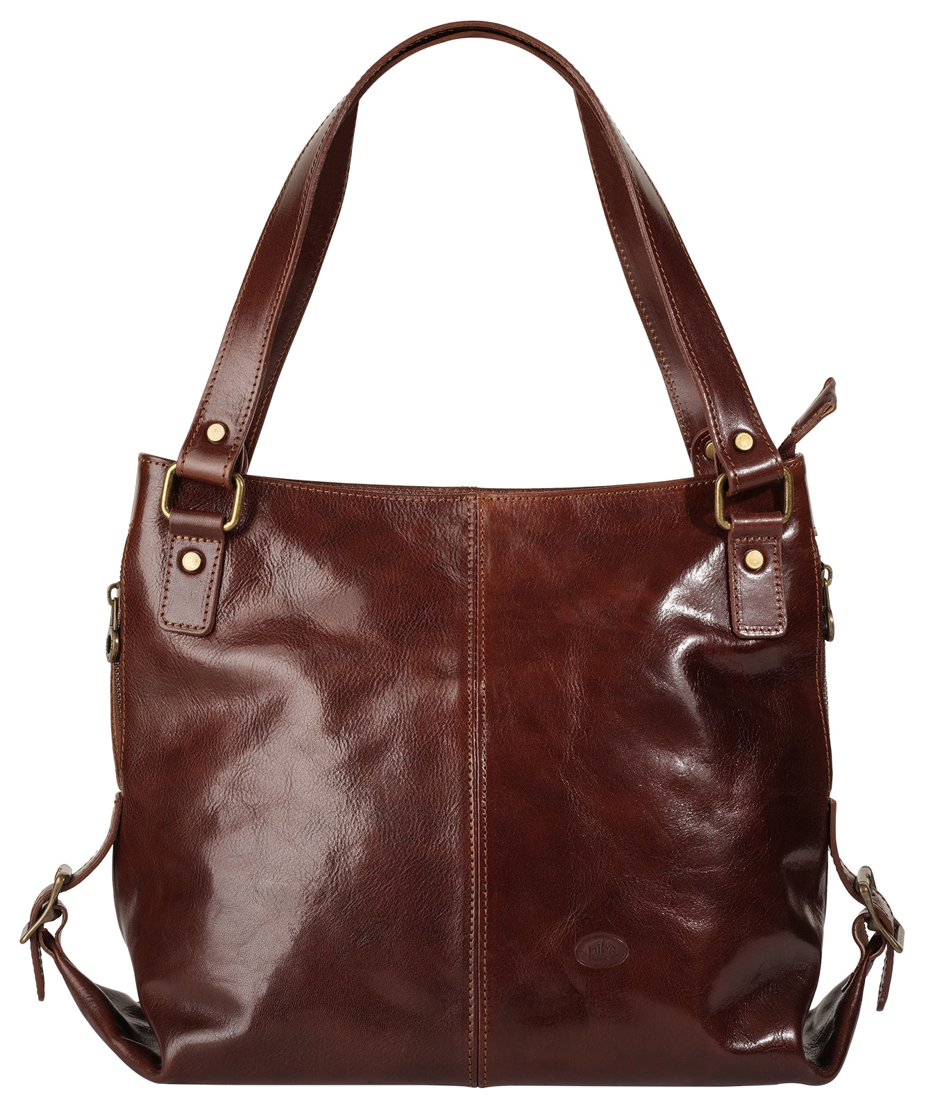 Piké Shopper echt Leder, Made in Italy