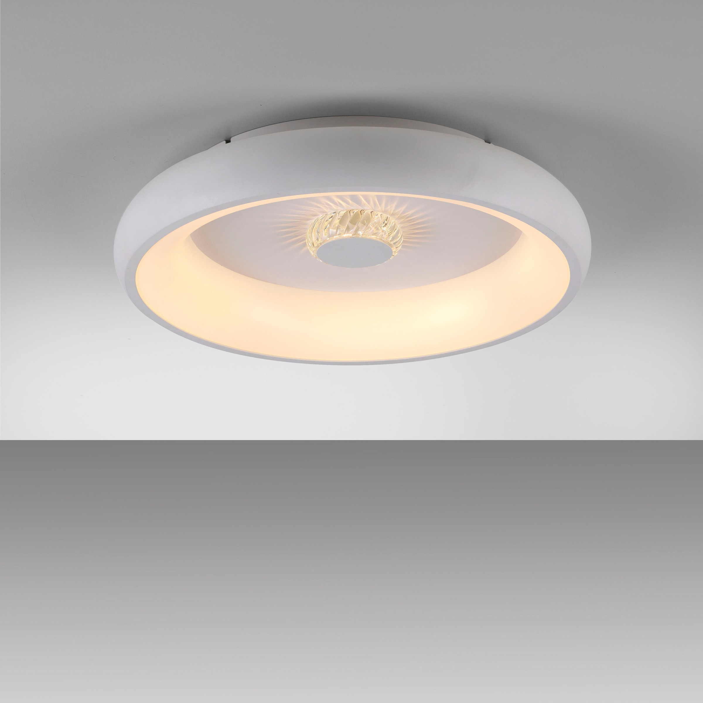 JUST LIGHT Deckenleuchte »VERTIGO« LED-Board 1 Stk. warmweiß - kaltweiß CCT über Fernbedienung, Funk inkl., separat steuerbar über FB, Memory