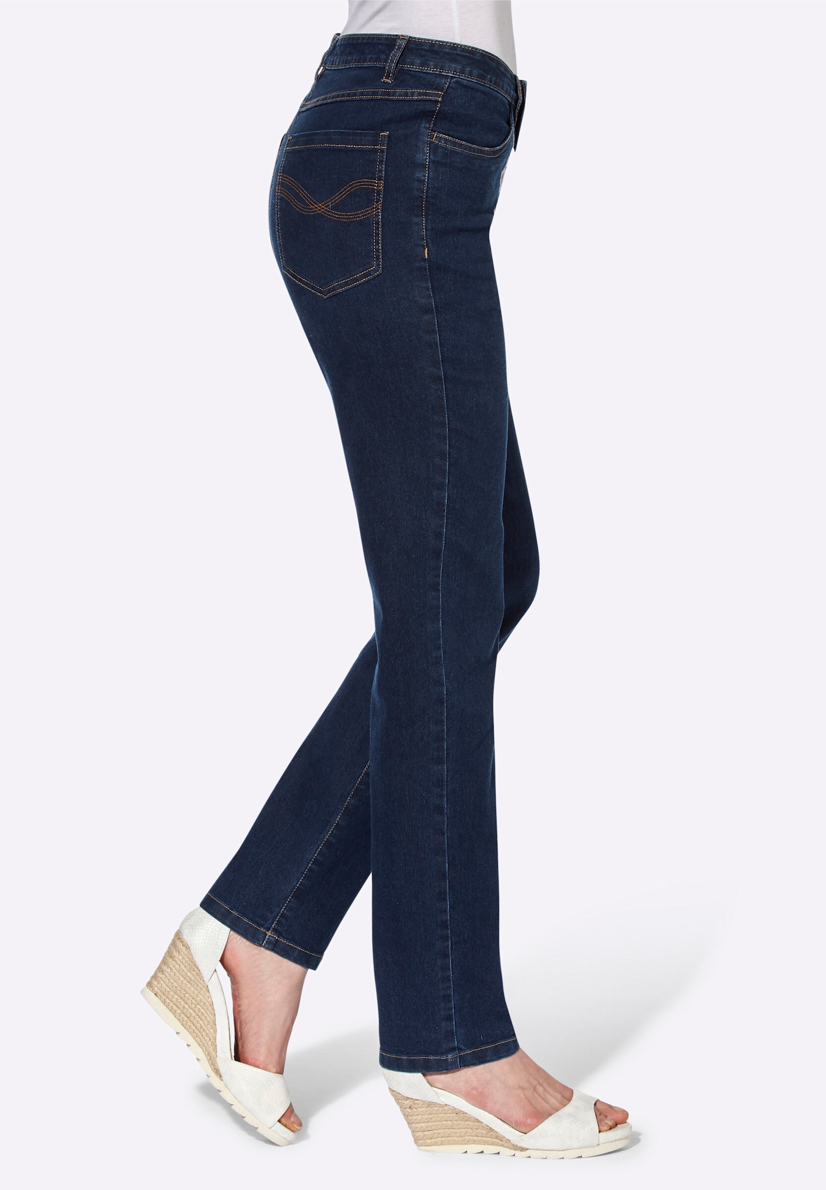 Sieh an! Bequeme Jeans »Jeans Trachtenjeans mit Stickerei«