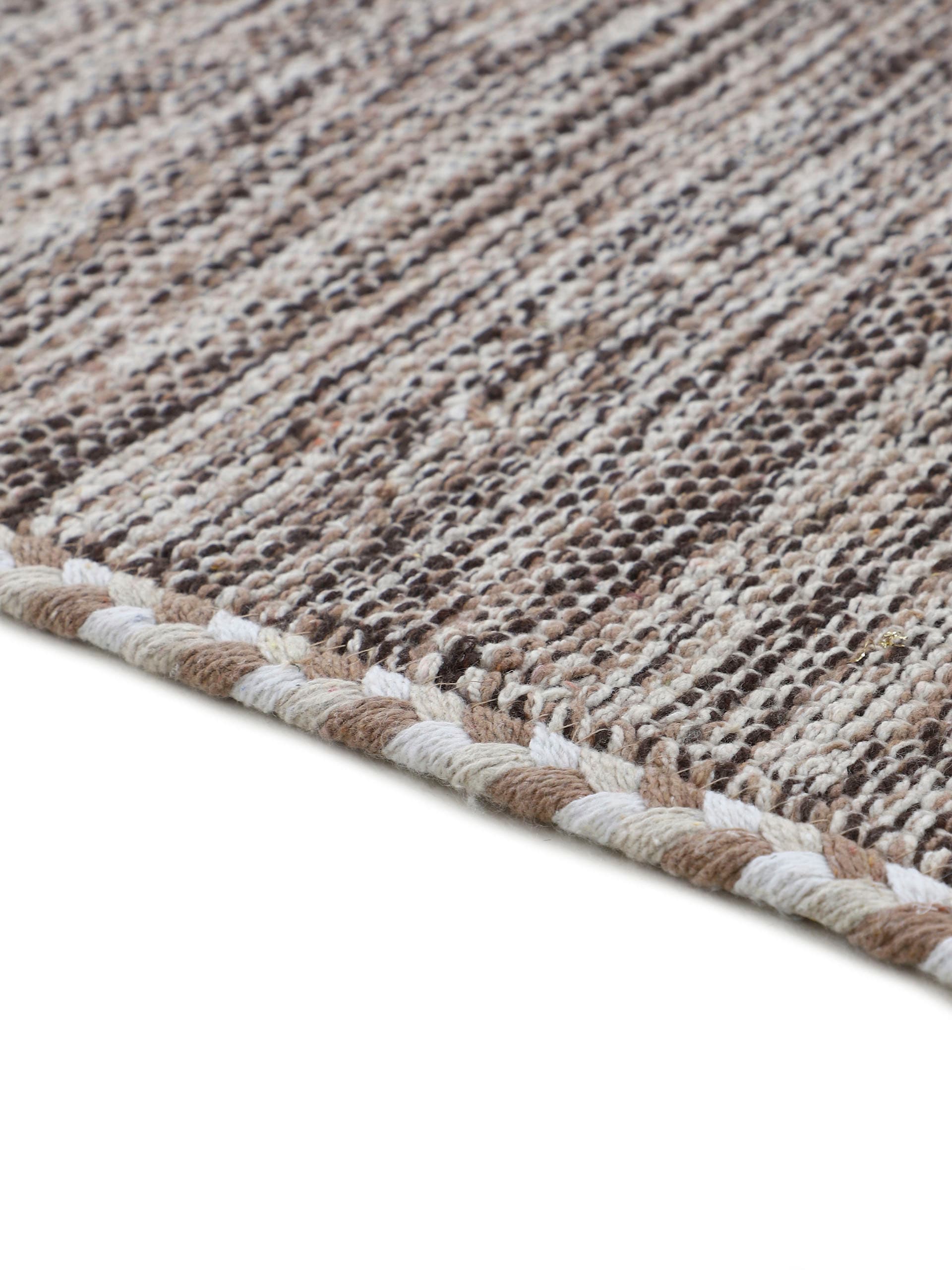carpetfine Teppich »Kelim Azizi,  auch als Läufer erhältlich«, rechteckig, 5 mm Höhe, handgewebt, Baumwolle, Wendeteppich mit Fransen, Fleckerl, Wohnzimmer