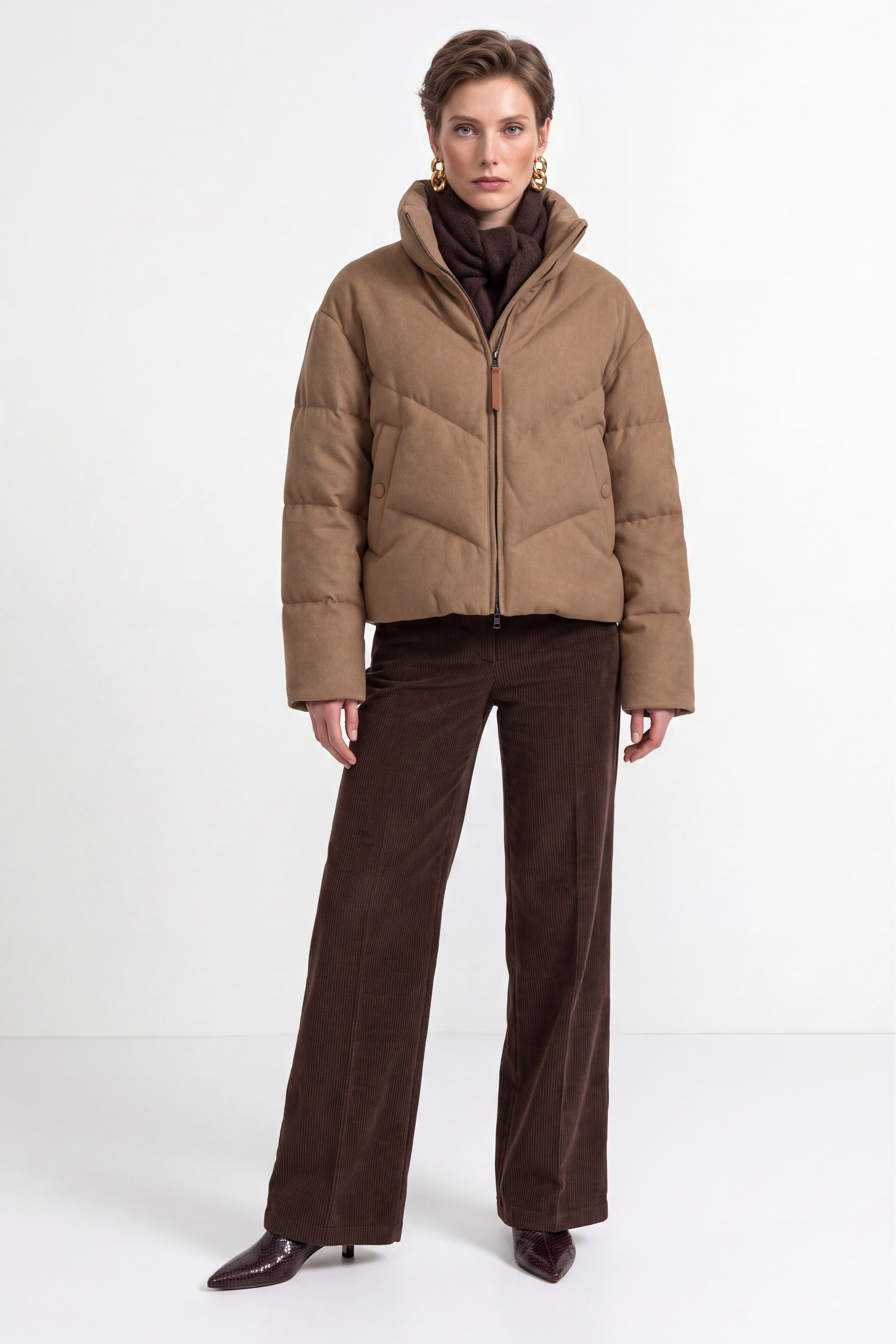 RICHROYAL Steppjacke ohne Kapuze Regular fit mit Stehkragen