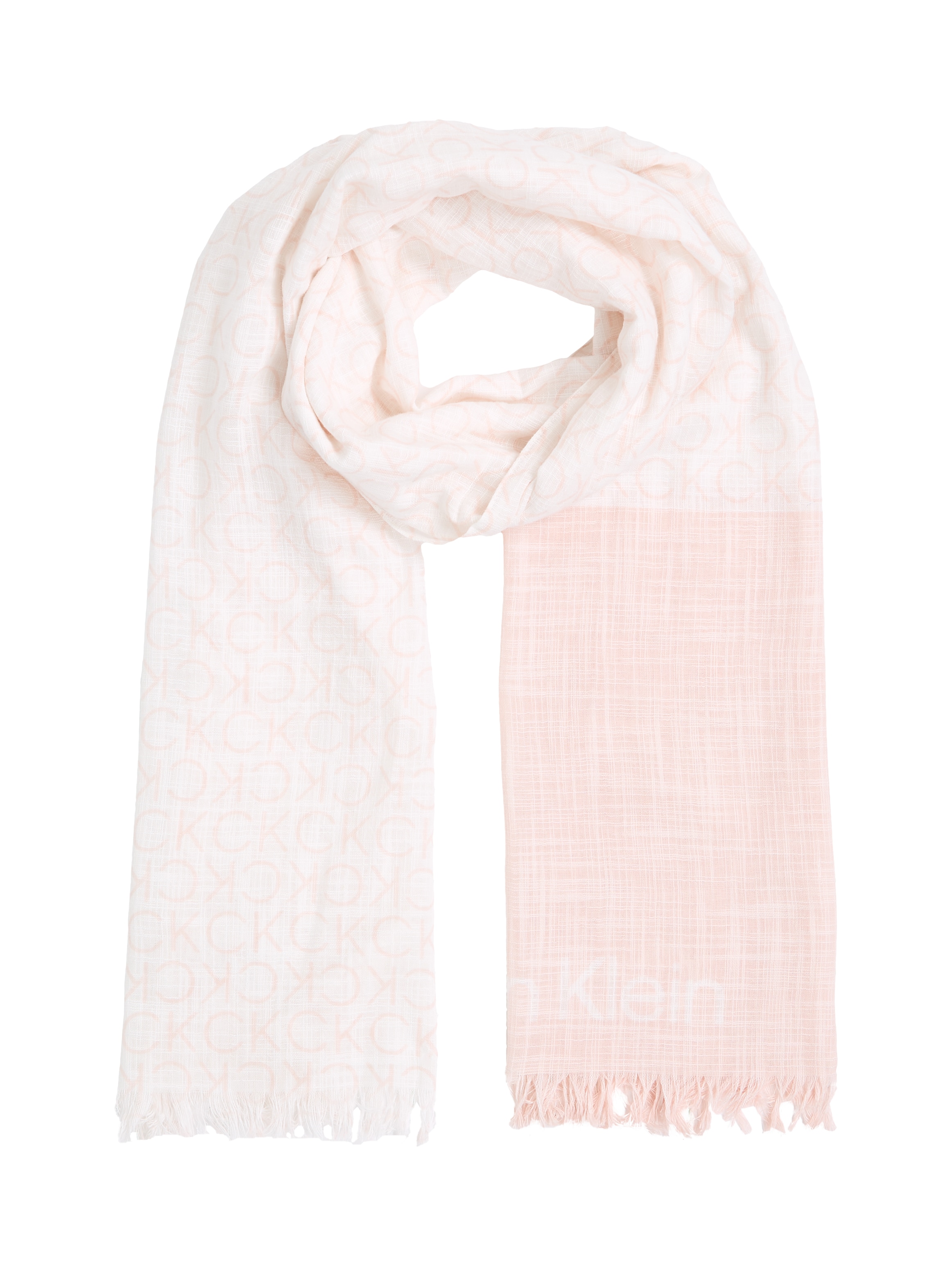 Calvin Klein Schal »MONOGRAM COTTON GAUZE STOLE«, mit Logomuster