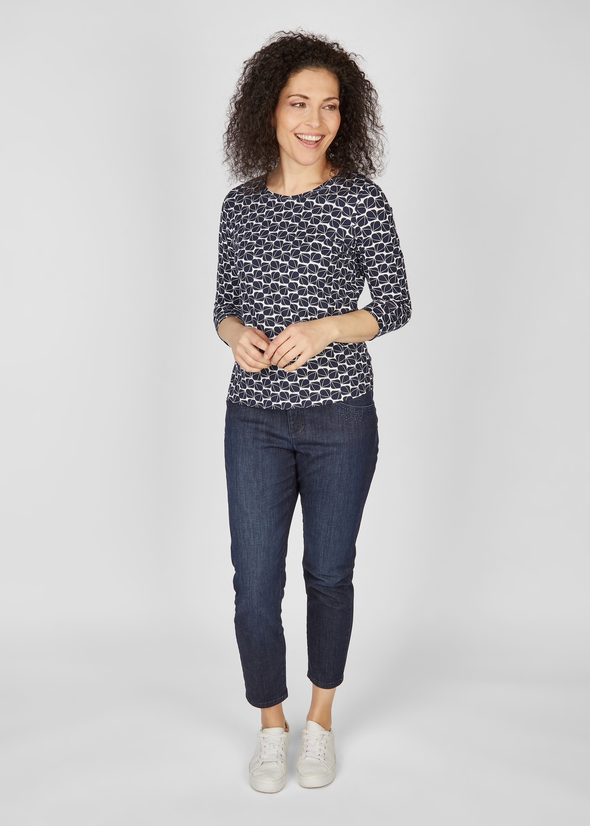 Rabe 3/4-Arm-Shirt, mit Allover-Muster ♕ bei