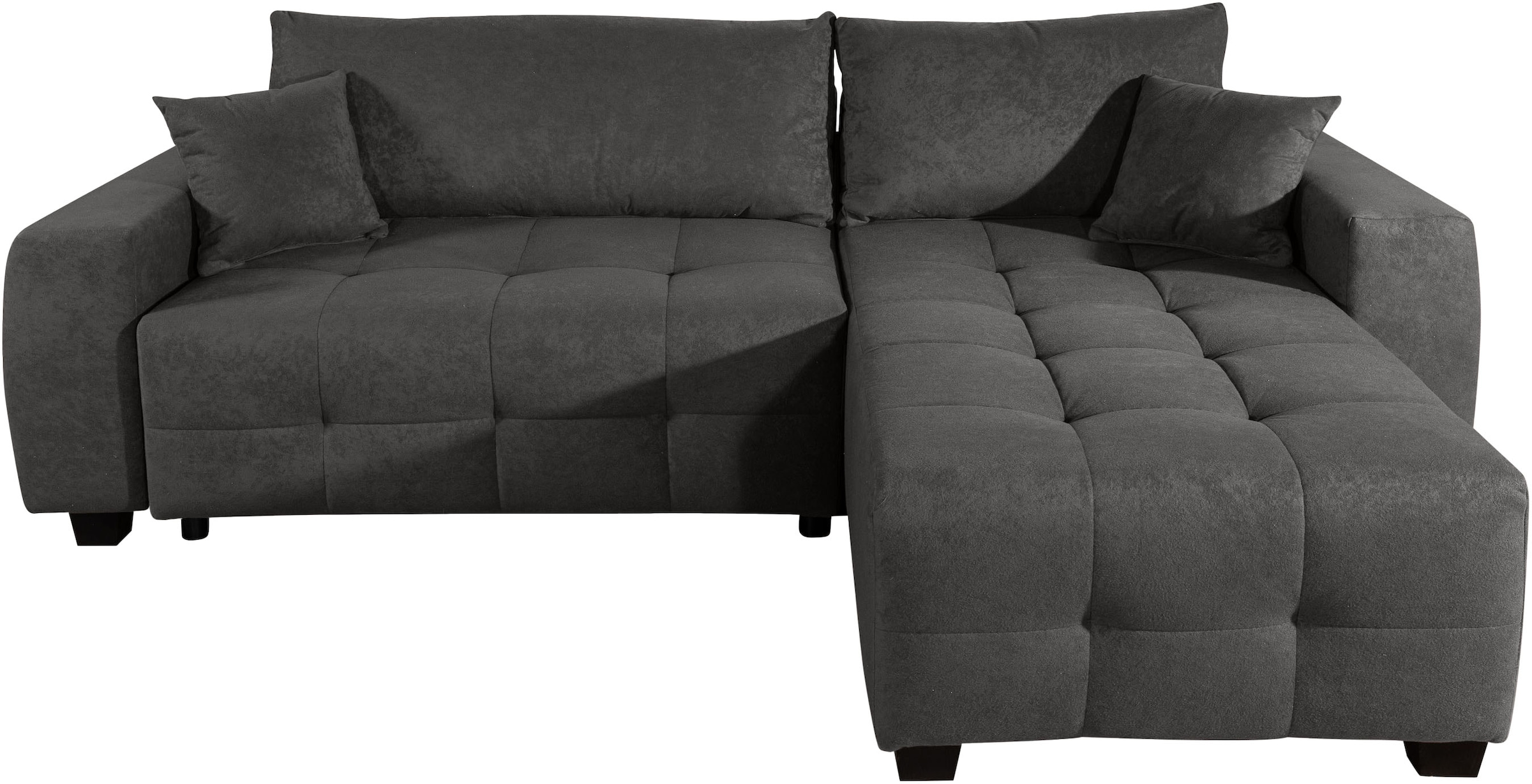 OTTO home Ecksofa »Bella Couch L-Form, B: 234 cm - OTTO. Verlässliche Qualität.« optional Schlaffunktion & Bettkasten, mit Zierkissen