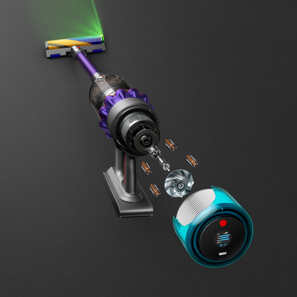 DYSON Akku-Hand-und Stielstaubsauger »Dyson Gen5detect™ Absolute« 70 min Laufzeit, LED-Düse, Stauberkennungssensor