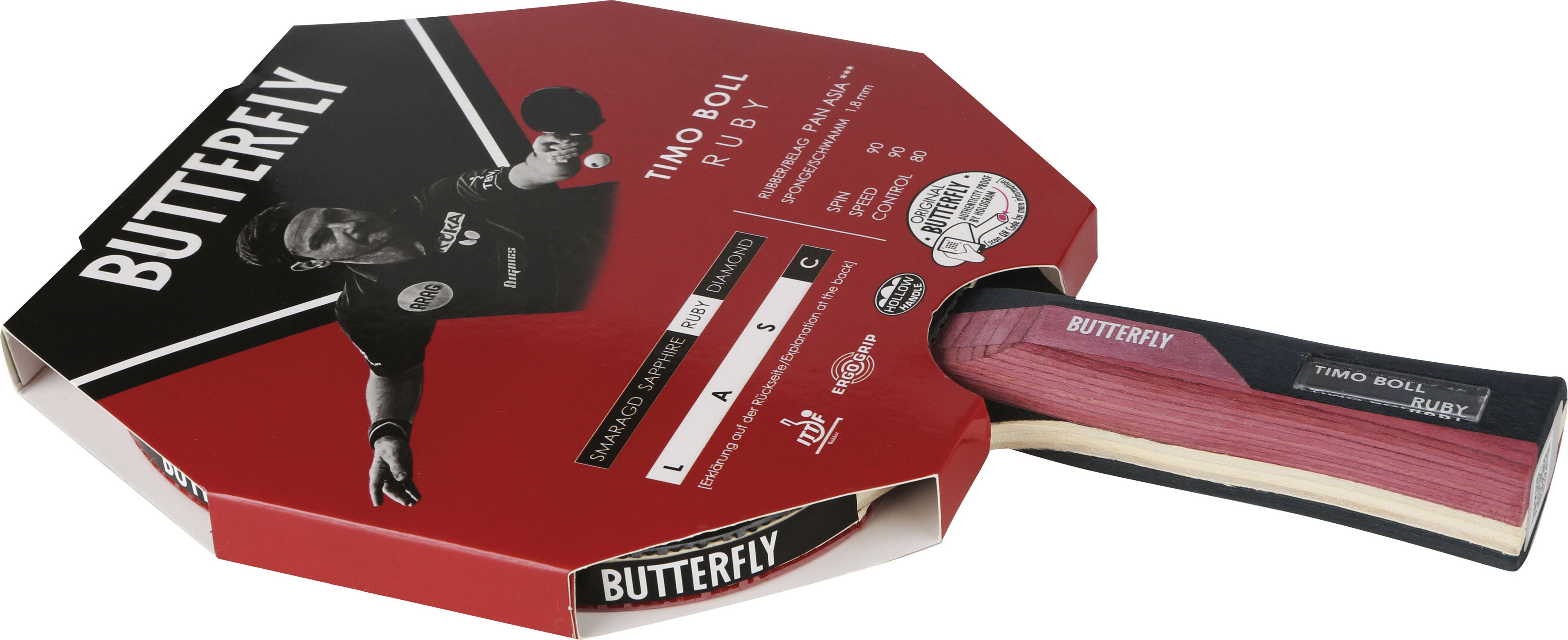 Tischtennisschläger »Timo Boll Ruby, TT Tischtennis Schläger«