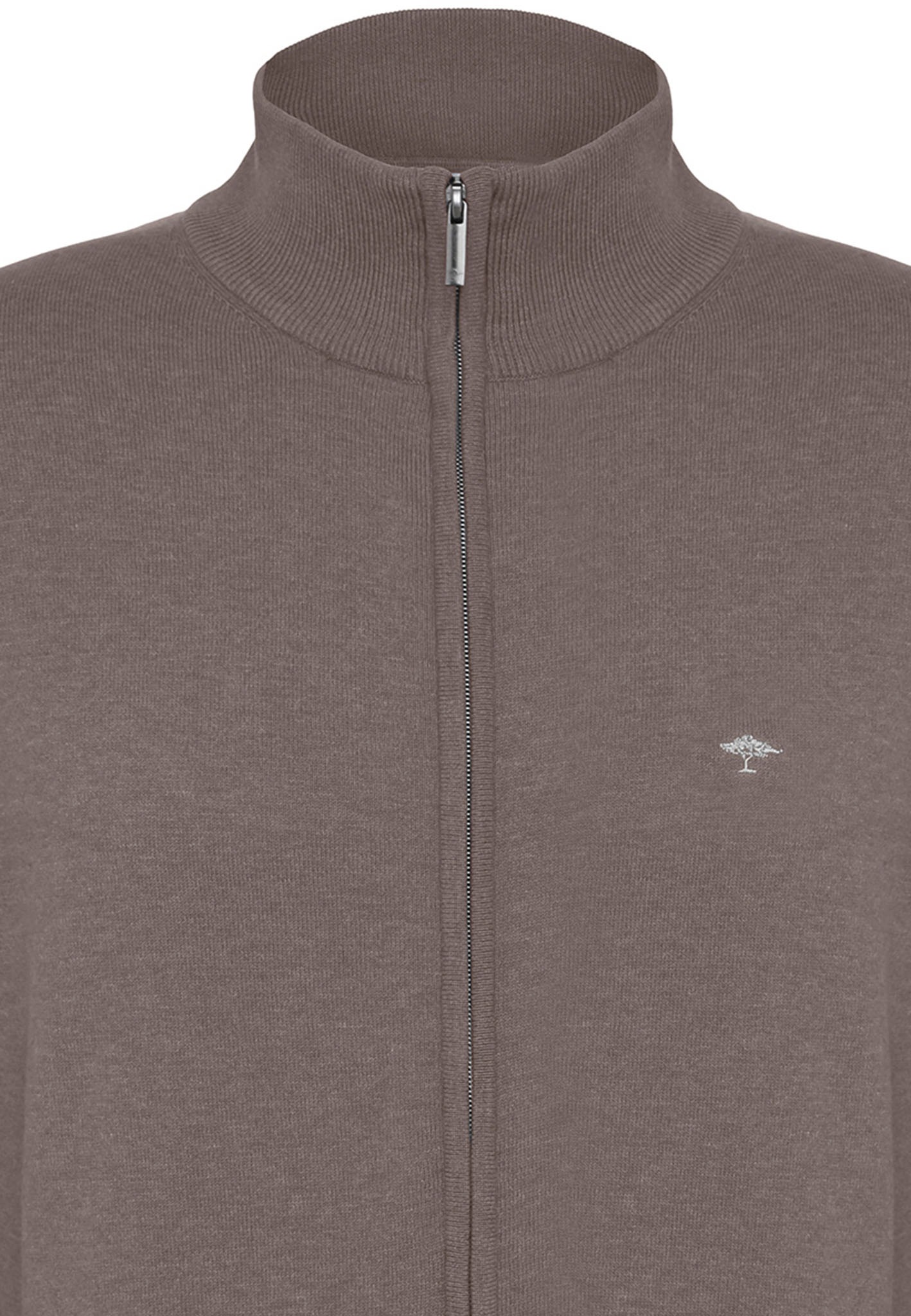 FYNCH-HATTON Strickjacke, mir Reißversschluss und Logo-Stickerei