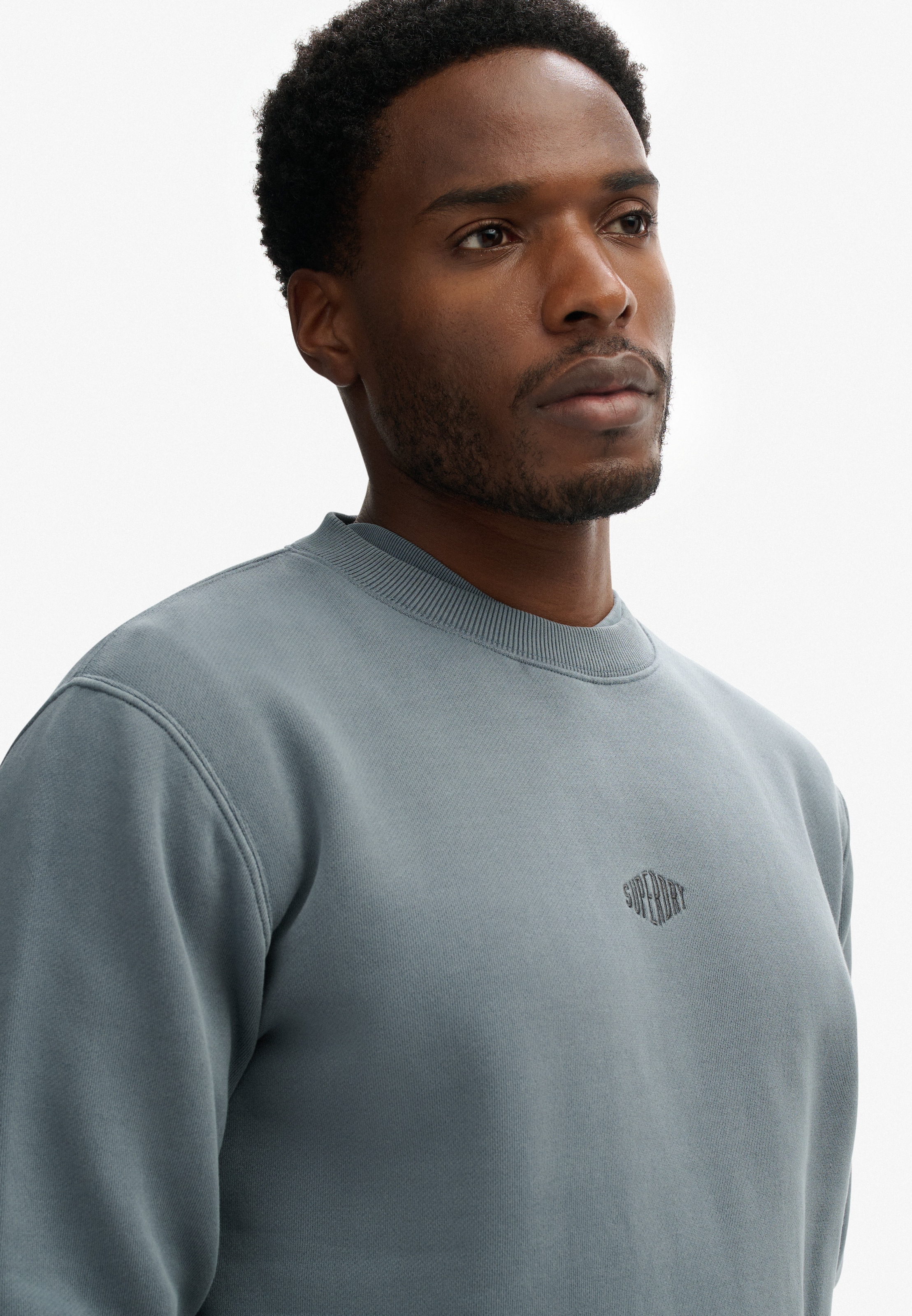 Superdry Sweatshirt »MICRO LOGO CREW«, mit Micro-Marken-Logo

