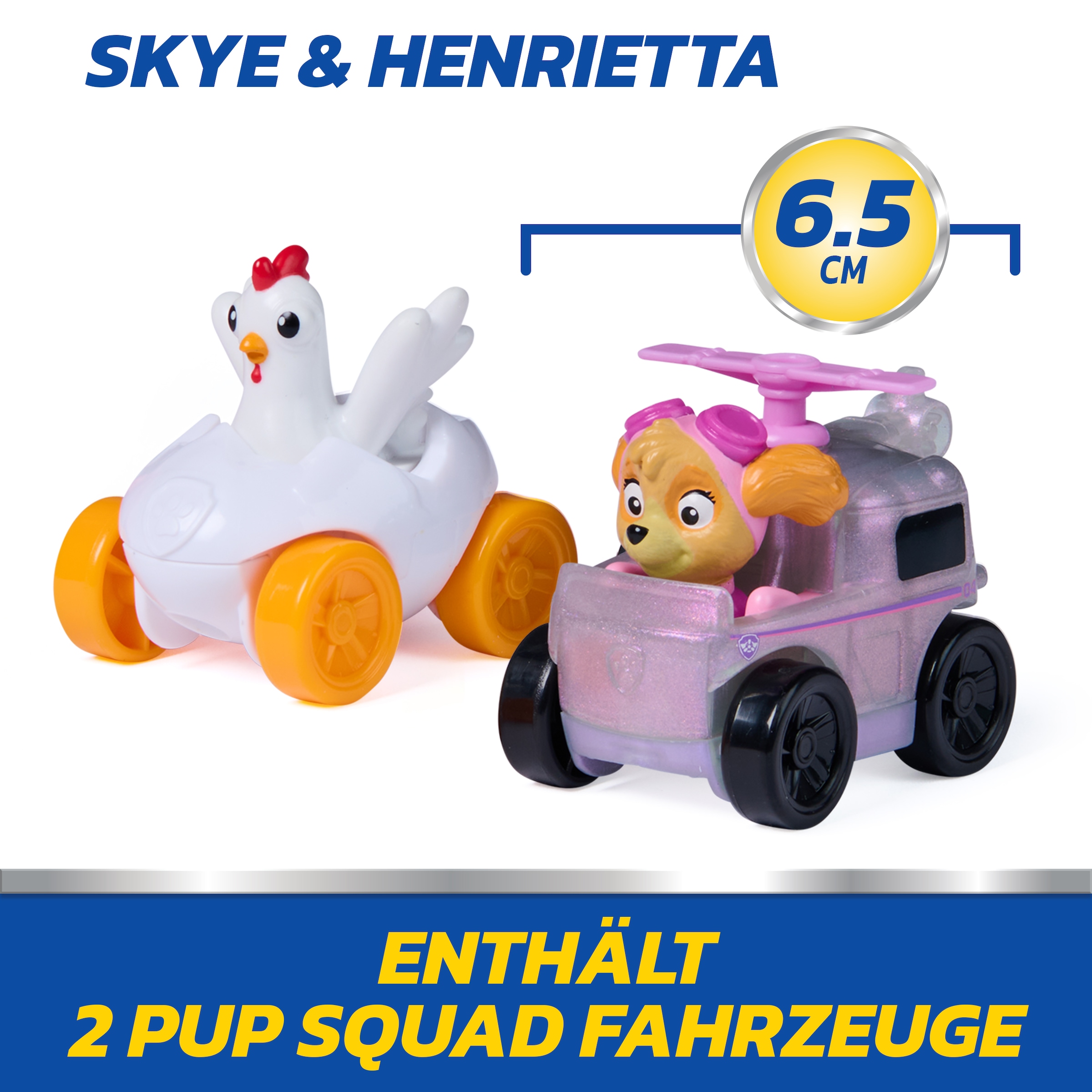Spin Master Spielzeug-Auto »PAW Patrol – Pup Squad Launcher mit Skye & Henrietta Fahrzeugen«