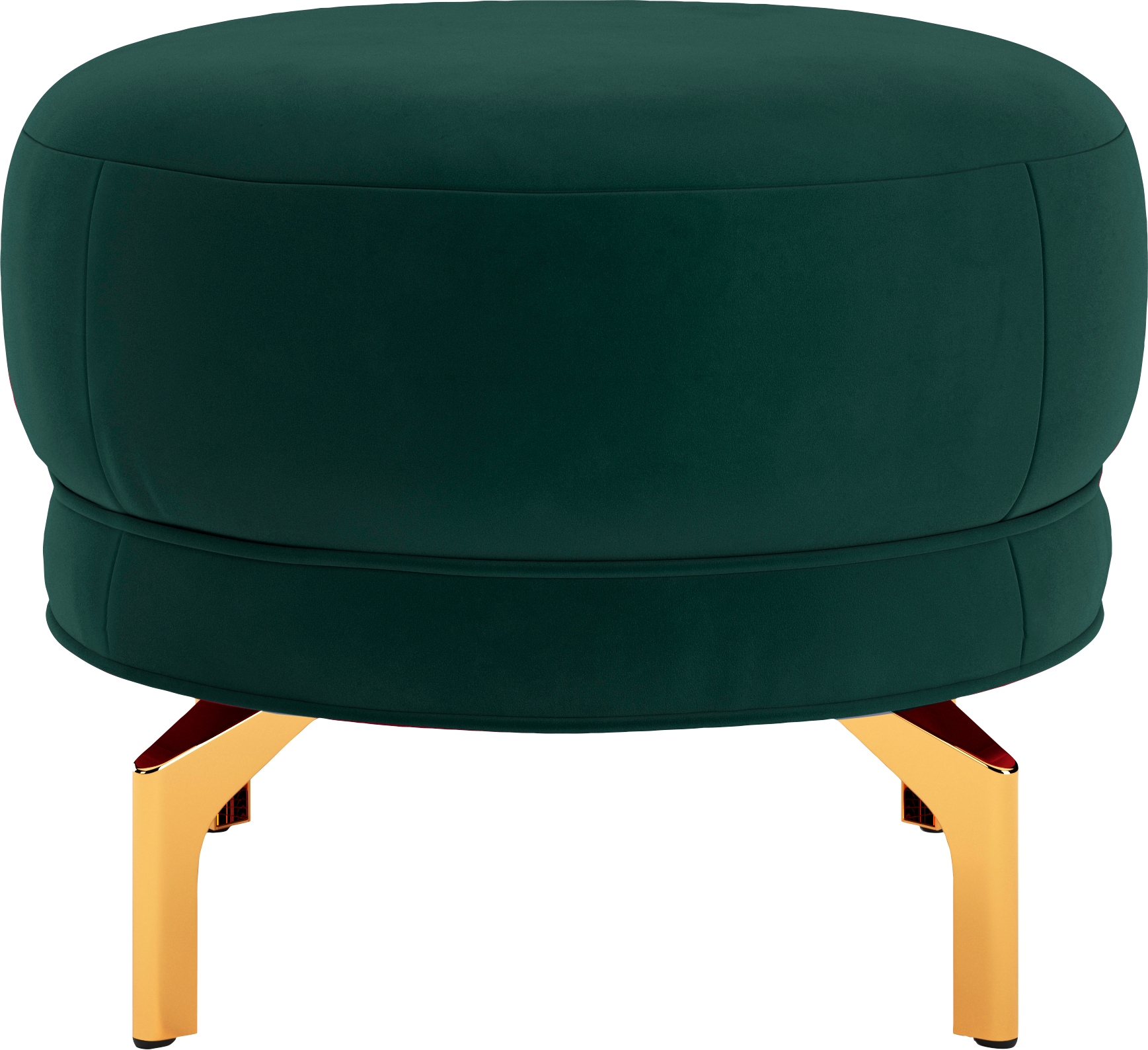 sit&more Polsterhocker »Orient 3«, goldfarbene Metallfüße