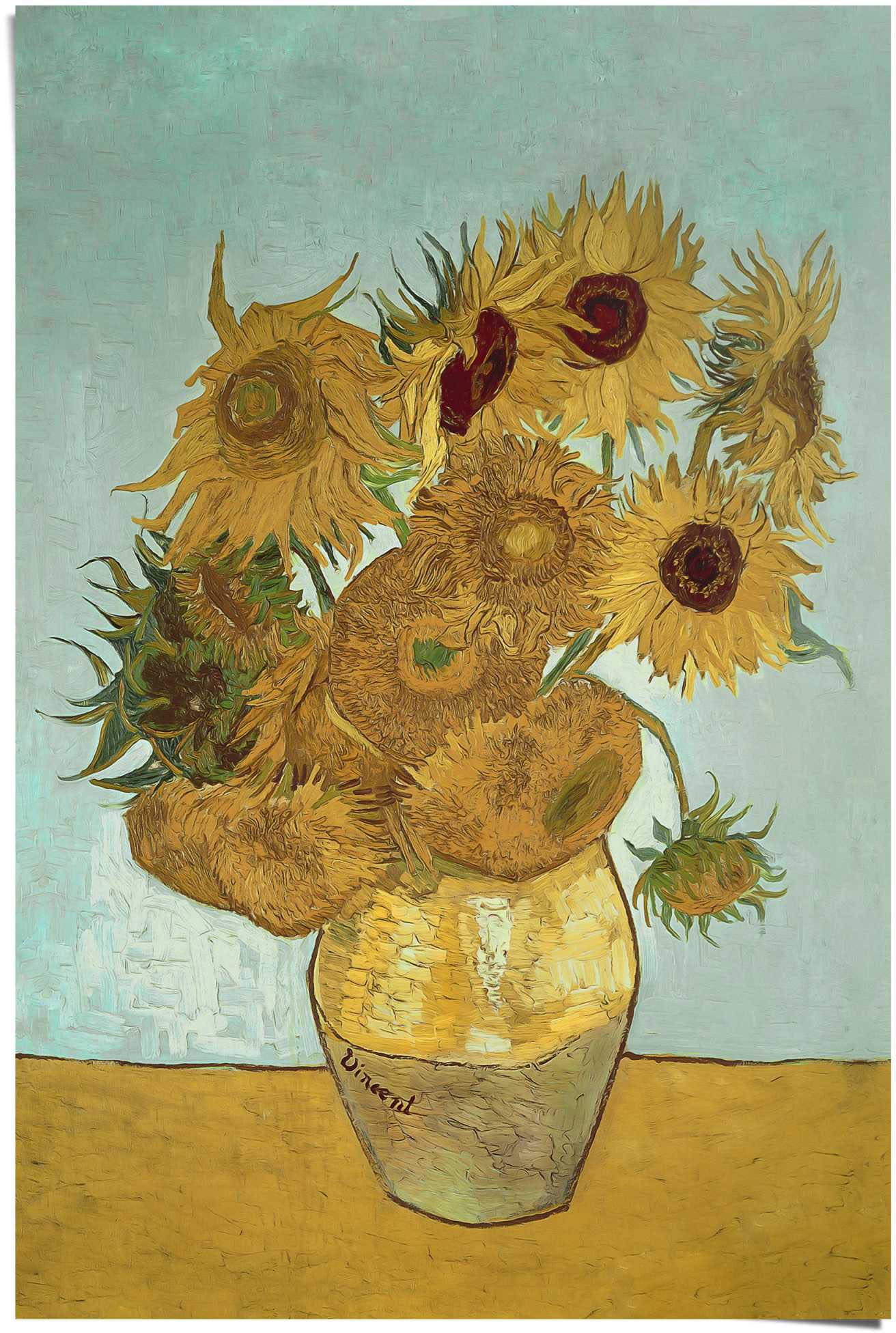 - Berühmtes Reinders! Pflanze Raten Gogh van auf - - Blüte (1 Poster »Sonnenblumen bestellen Gemälde«, St.) Vincent