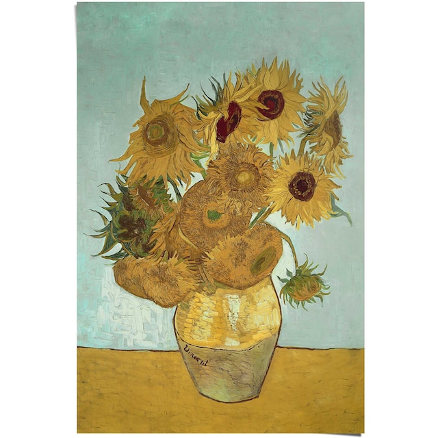Reinders! Poster »Sonnenblumen Vincent van Gogh - Blüte - Pflanze - Berühmtes  Gemälde«, (1 St.) auf Raten bestellen