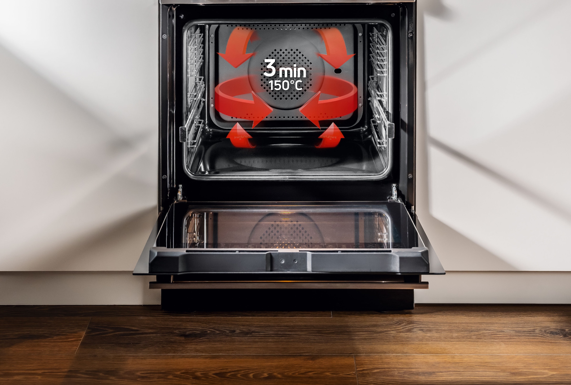 Amica Dampfbackofen  »EBSX 949 610 S«, mit Teleskopauszug nachrüstbar, Steam Clean, Extra großer Ofen mit 2 Auszügen, Backbleche gleiten sicher heraus.