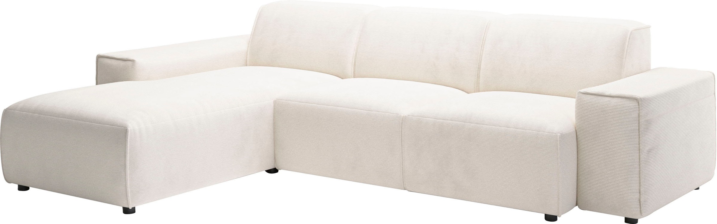 Home affaire Ecksofa »Glimminge L-Form  auch in Breitcord, Feincord + Easy care-Bezug,« Breite 264,  Zierkissen