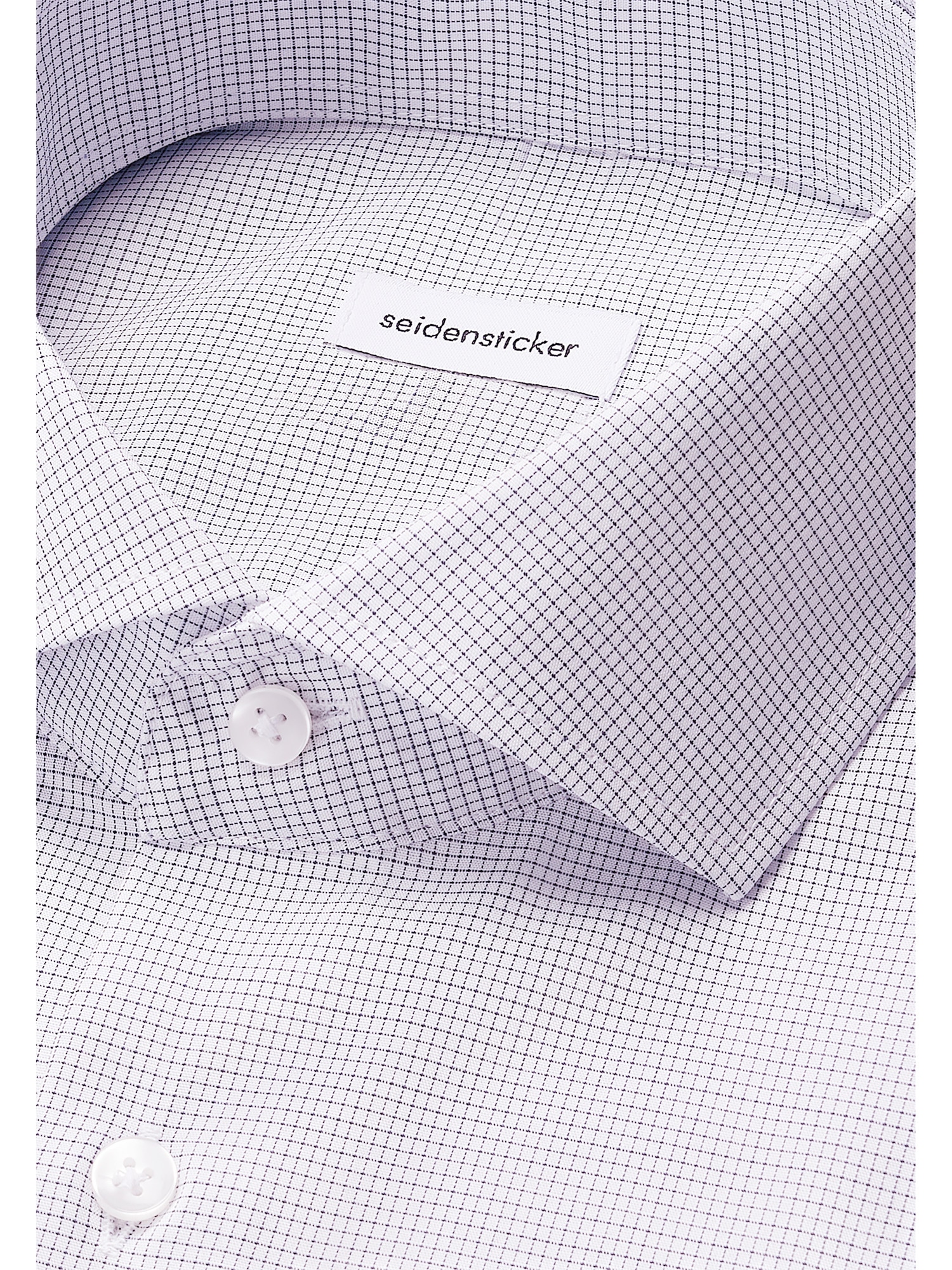 seidensticker Businesshemd »Schwarze Rose«, Regular 1/1 Kentkragen Karo