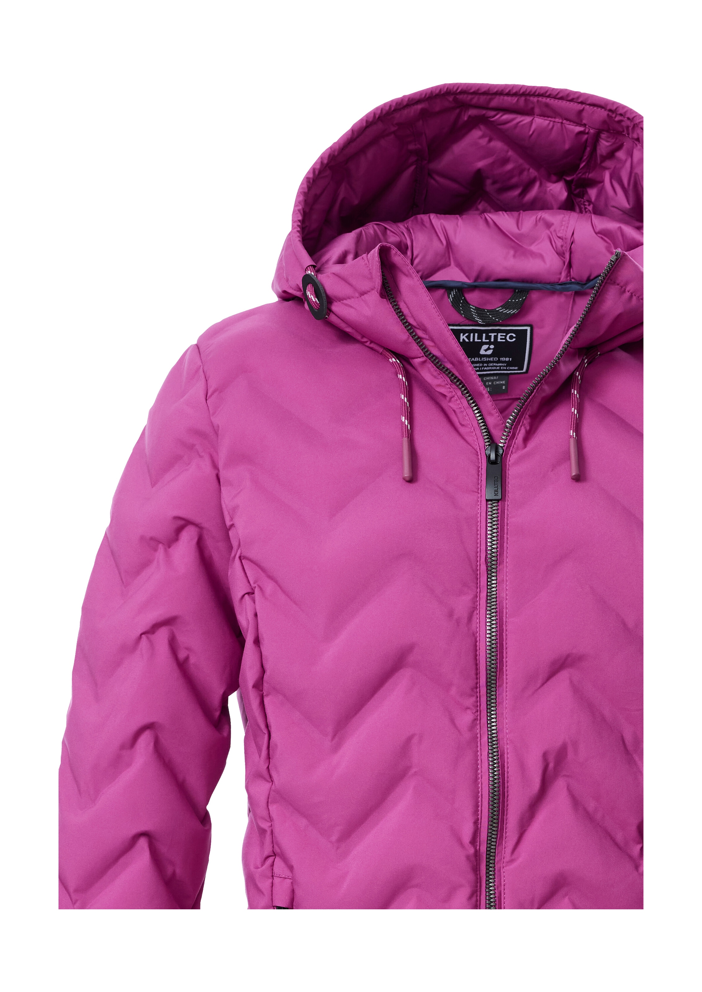 Killtec Steppjacke »KOW 23 WMN QLTD JCKT«, Wasserabweisende Damenjacke mit verstellbarer Kapuze und Taschen