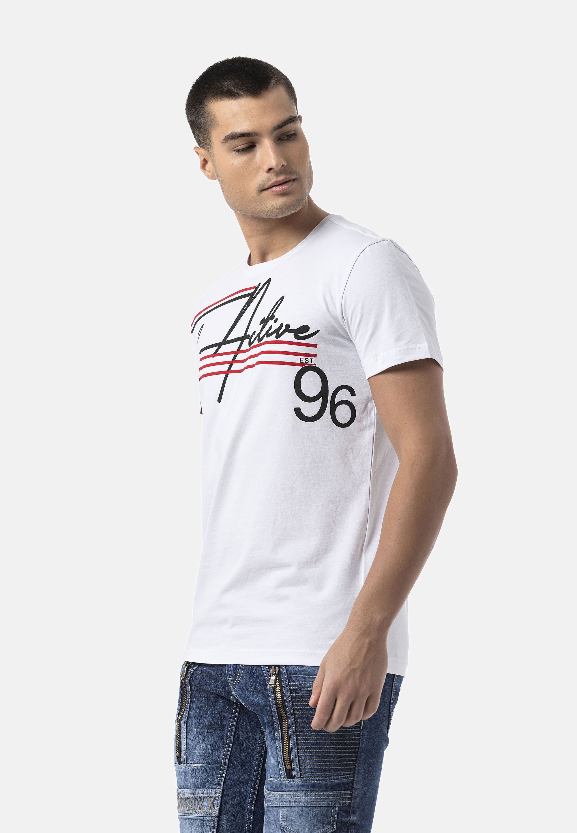Cipo & Baxx T-Shirt »CT796« Rundhalsausschnitt