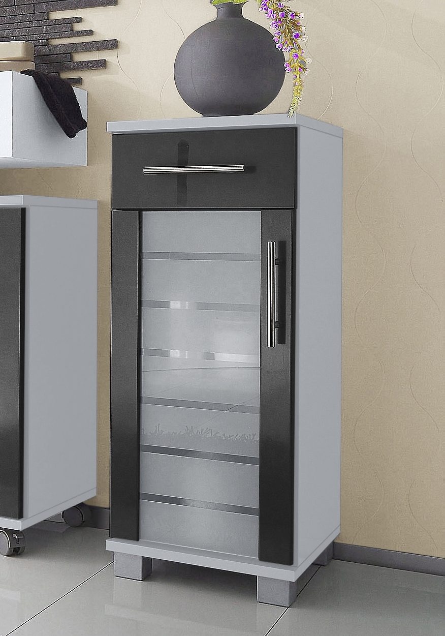 Schildmeyer Unterschrank »Nikosia« Breite 30 cm, mit Glastür, 1 Schublade, MDF-Fronten, Metallgriffe